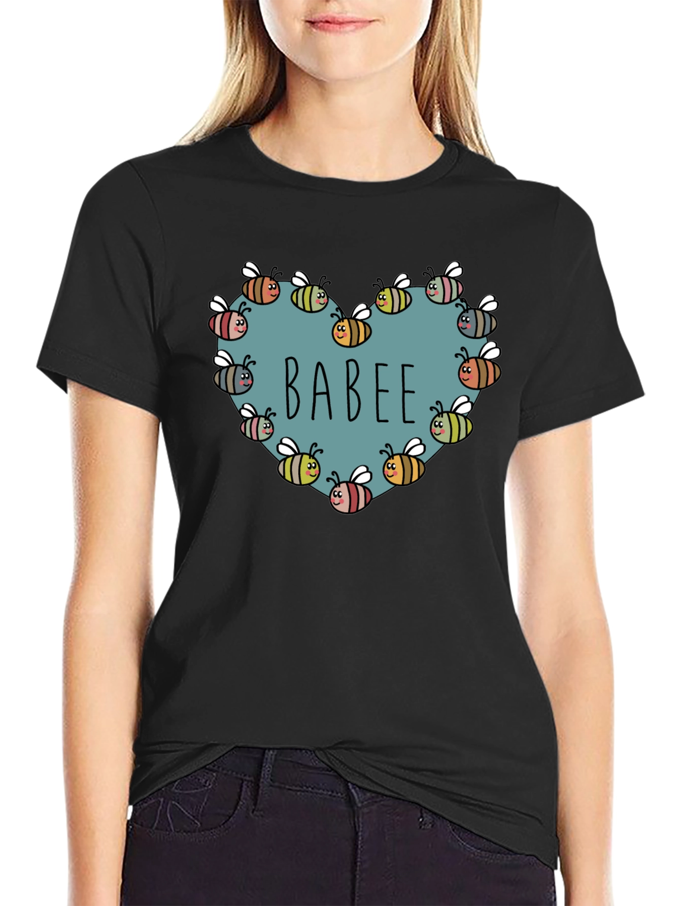 BABE Bee Heart Graphic T-Shirt