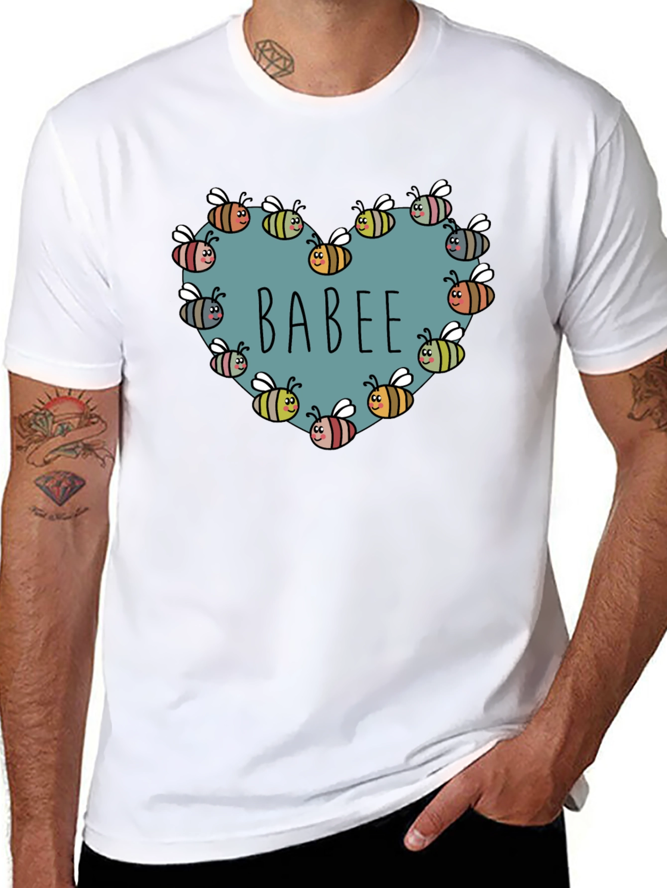 BABE Bee Heart Graphic T-Shirt