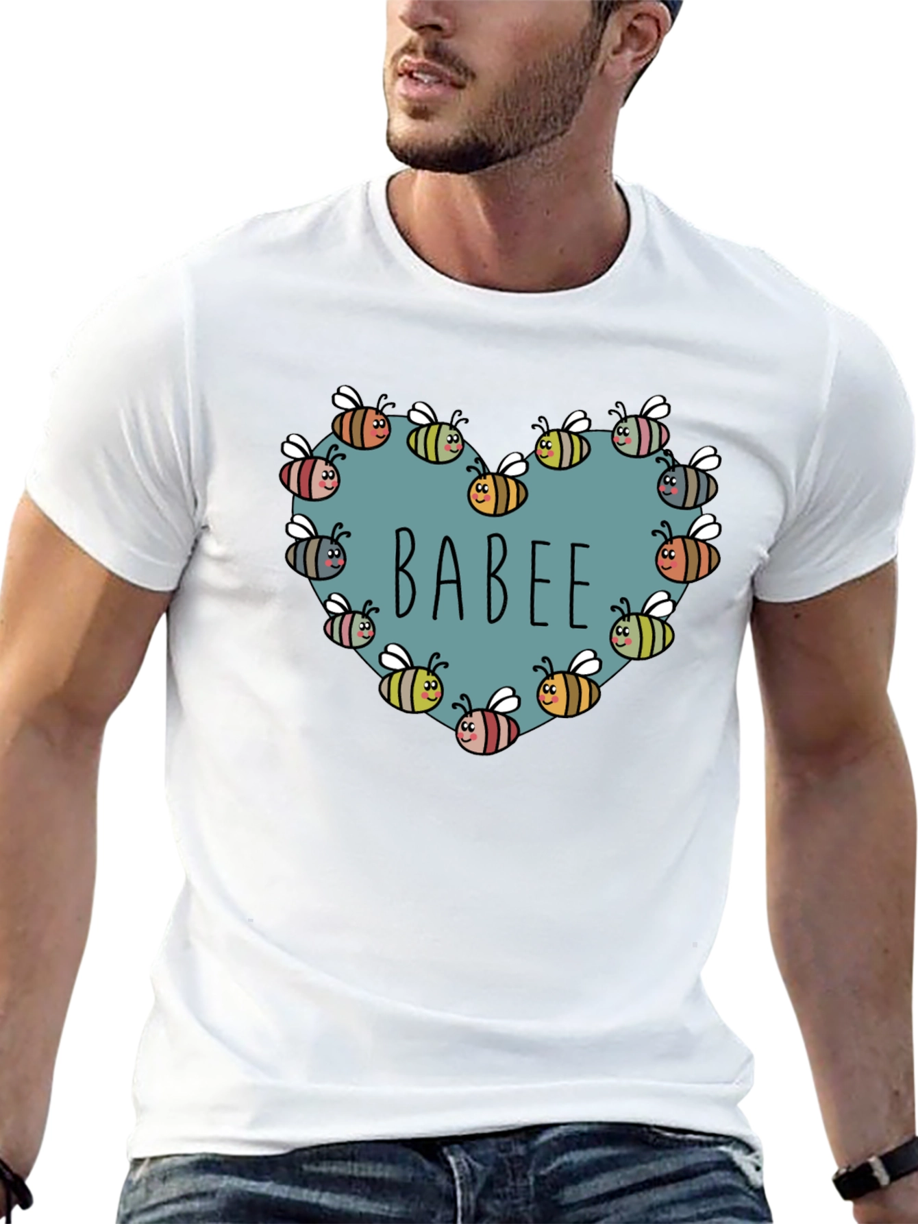BABE Bee Heart Graphic T-Shirt