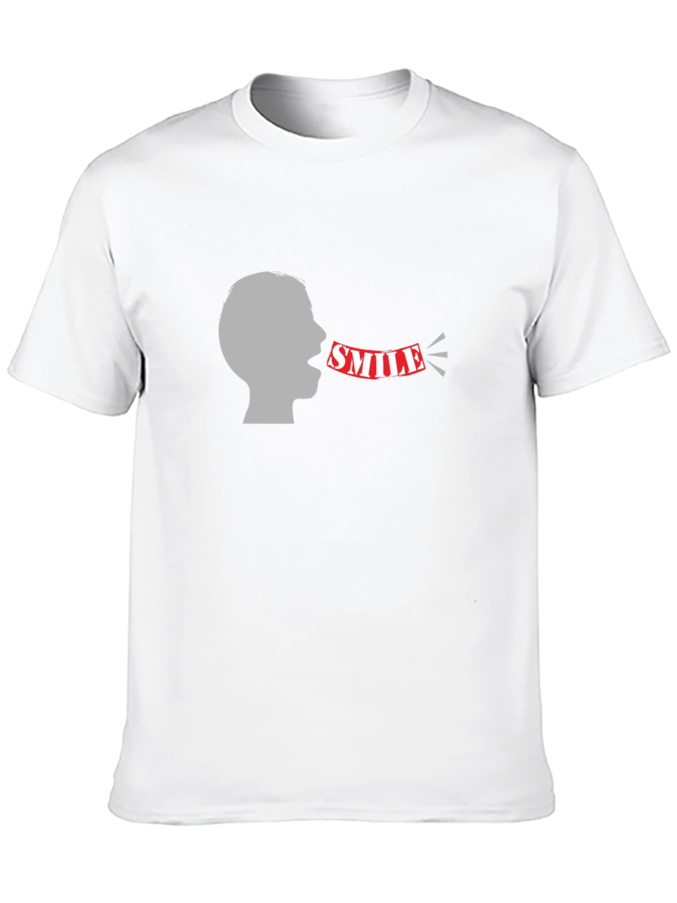 Smile Graphic Black Tee - Mens Fashion