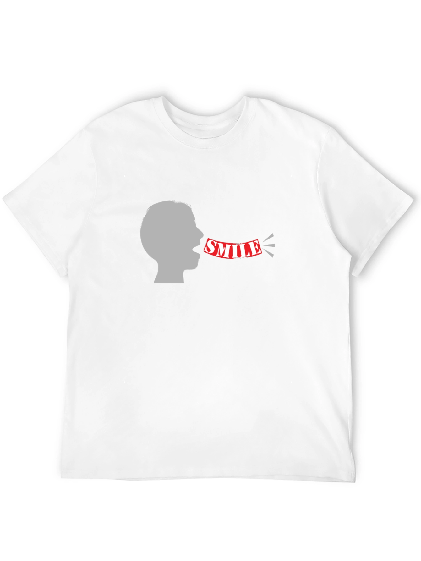 Smile Graphic Black Tee - Mens Fashion