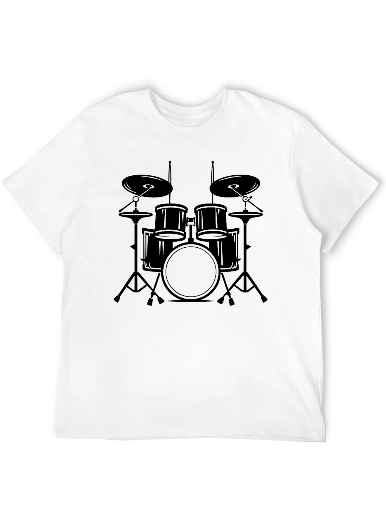 Drum Kit Graphic Tee - Musician T-Shirt
