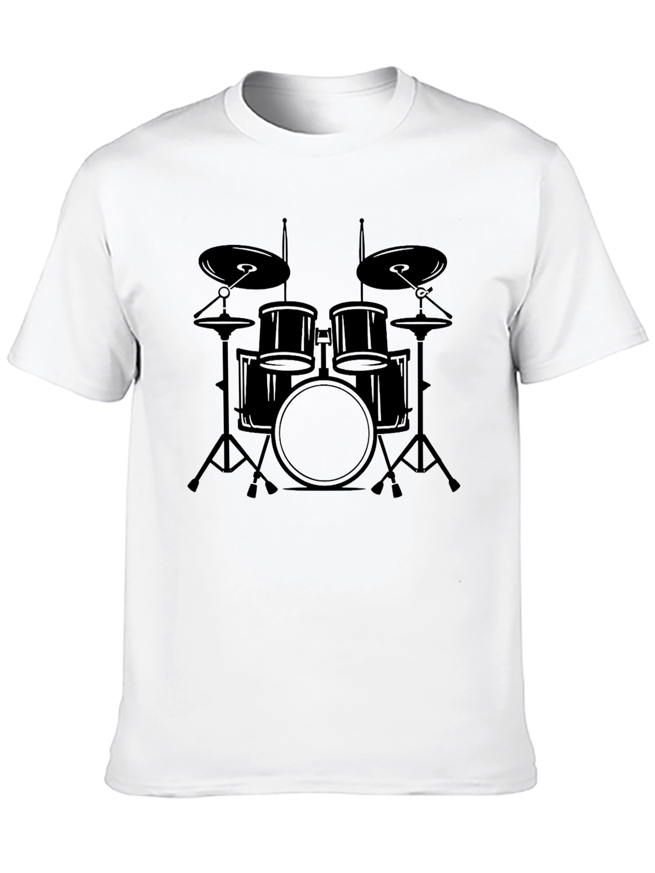 Drum Kit Graphic Tee - Musician T-Shirt