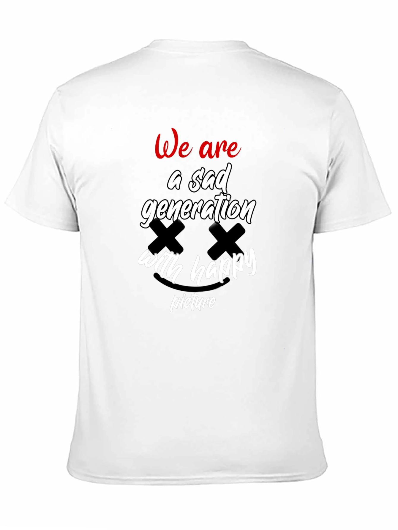 Sad Generation Graphic T-Shirt - Trendy Black Tee