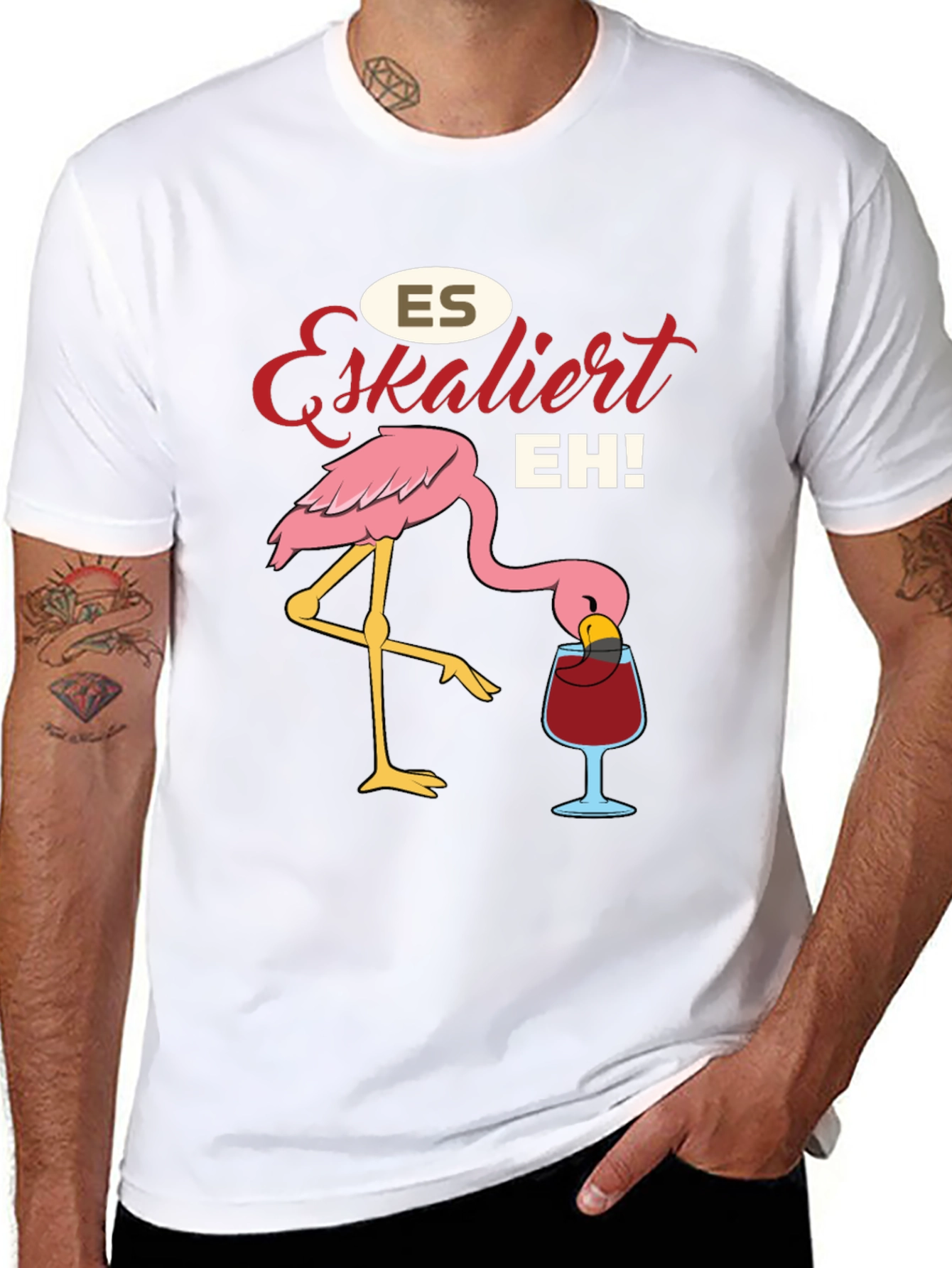 Es Eskaliert EH! Flamingo T-Shirt