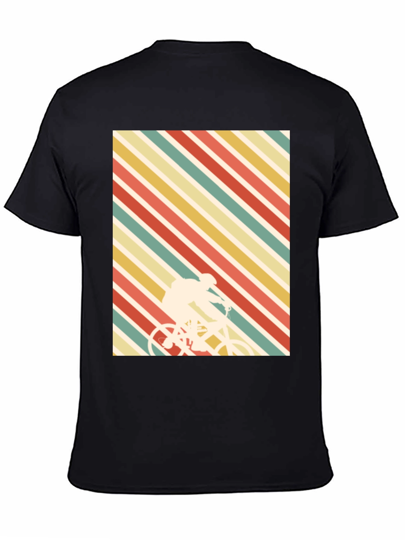 Retro Stripes Cyclist T-Shirt