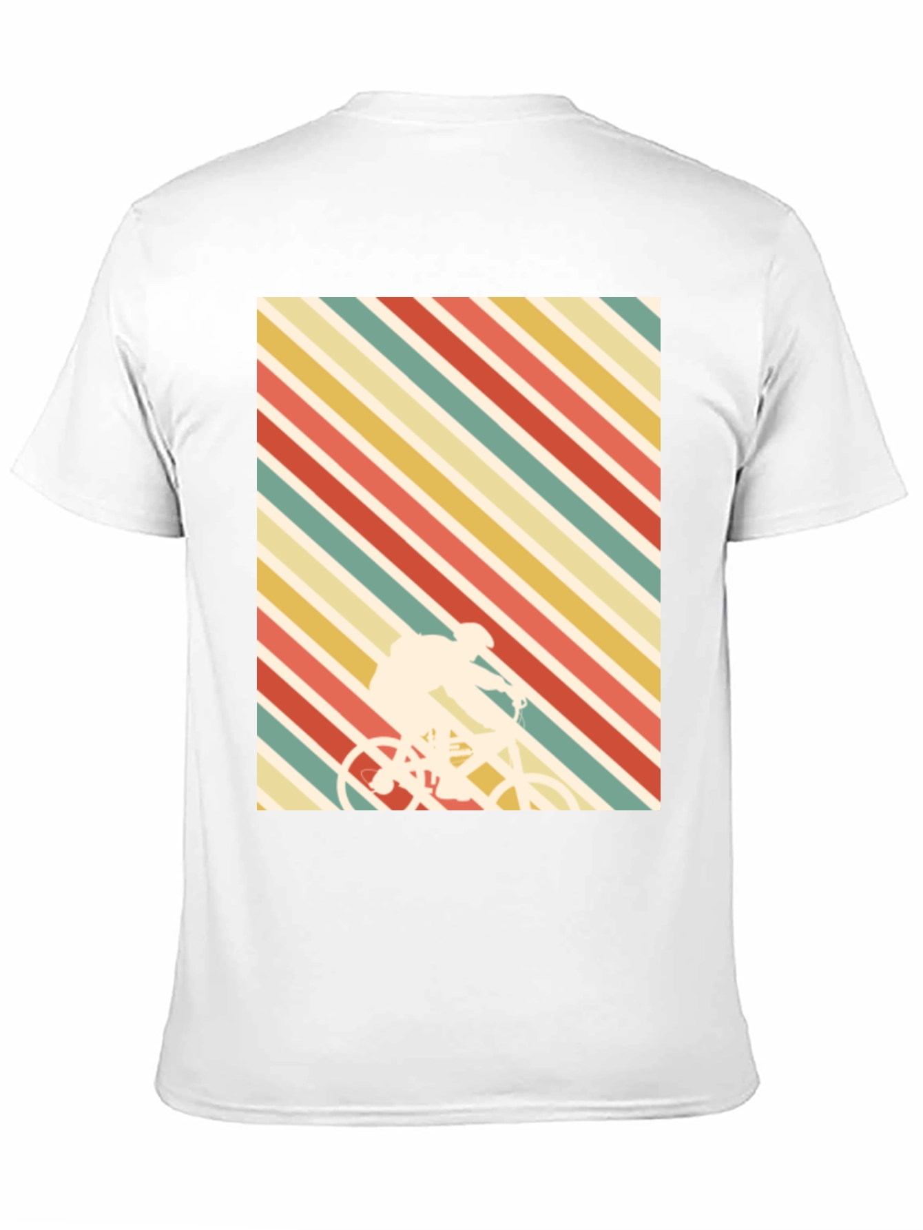 Retro Stripes Cyclist T-Shirt