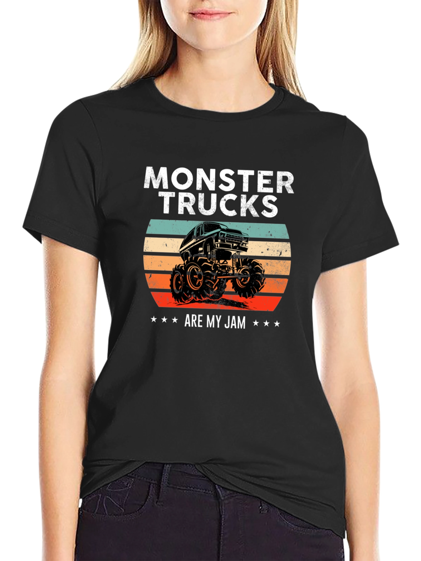 Monster Truck Retro Graphic T-Shirt
