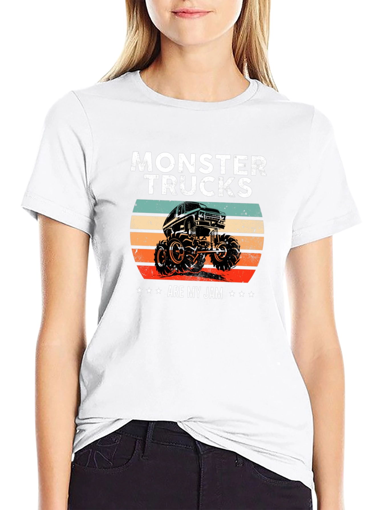 Monster Truck Retro Graphic T-Shirt