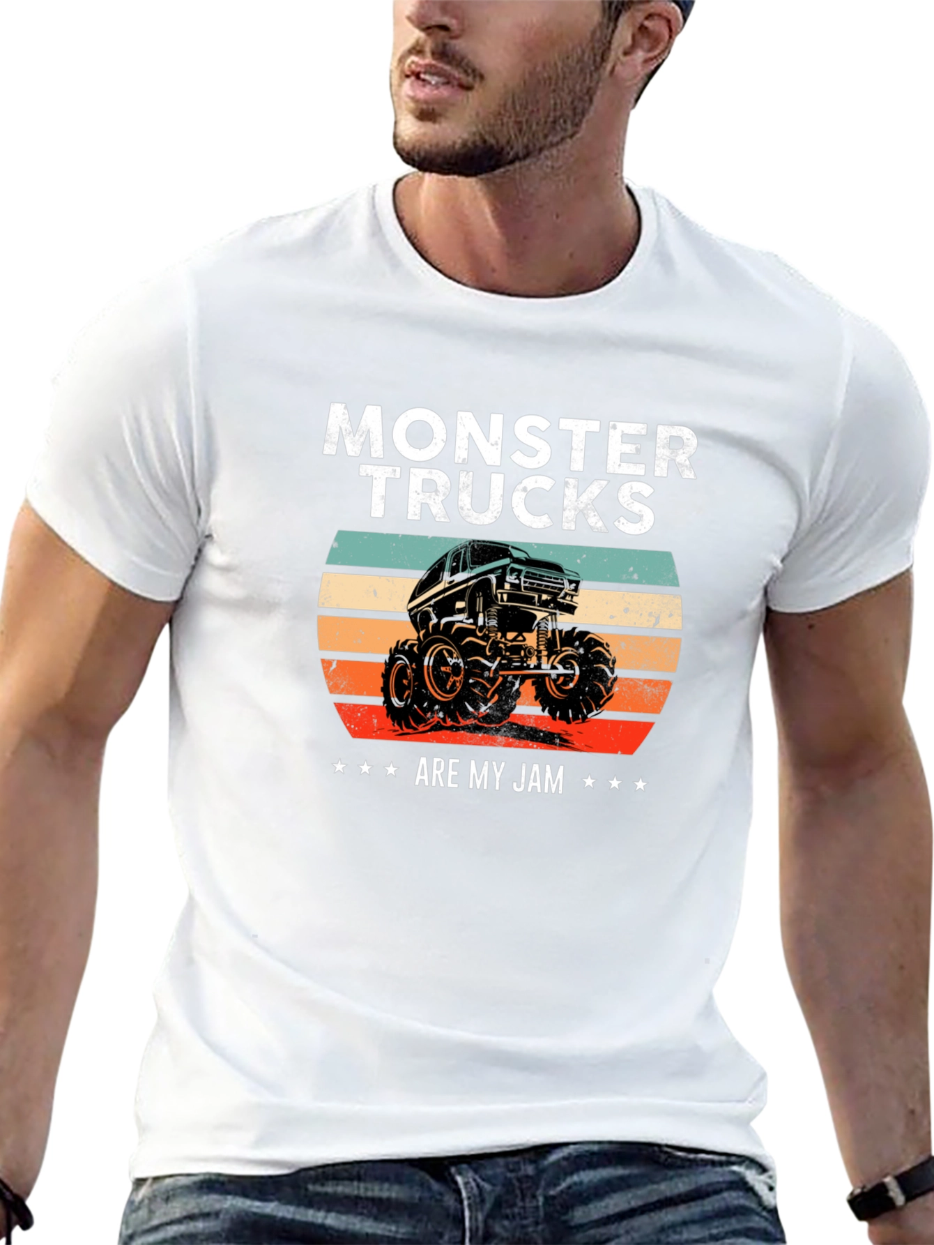 Monster Truck Retro Graphic T-Shirt