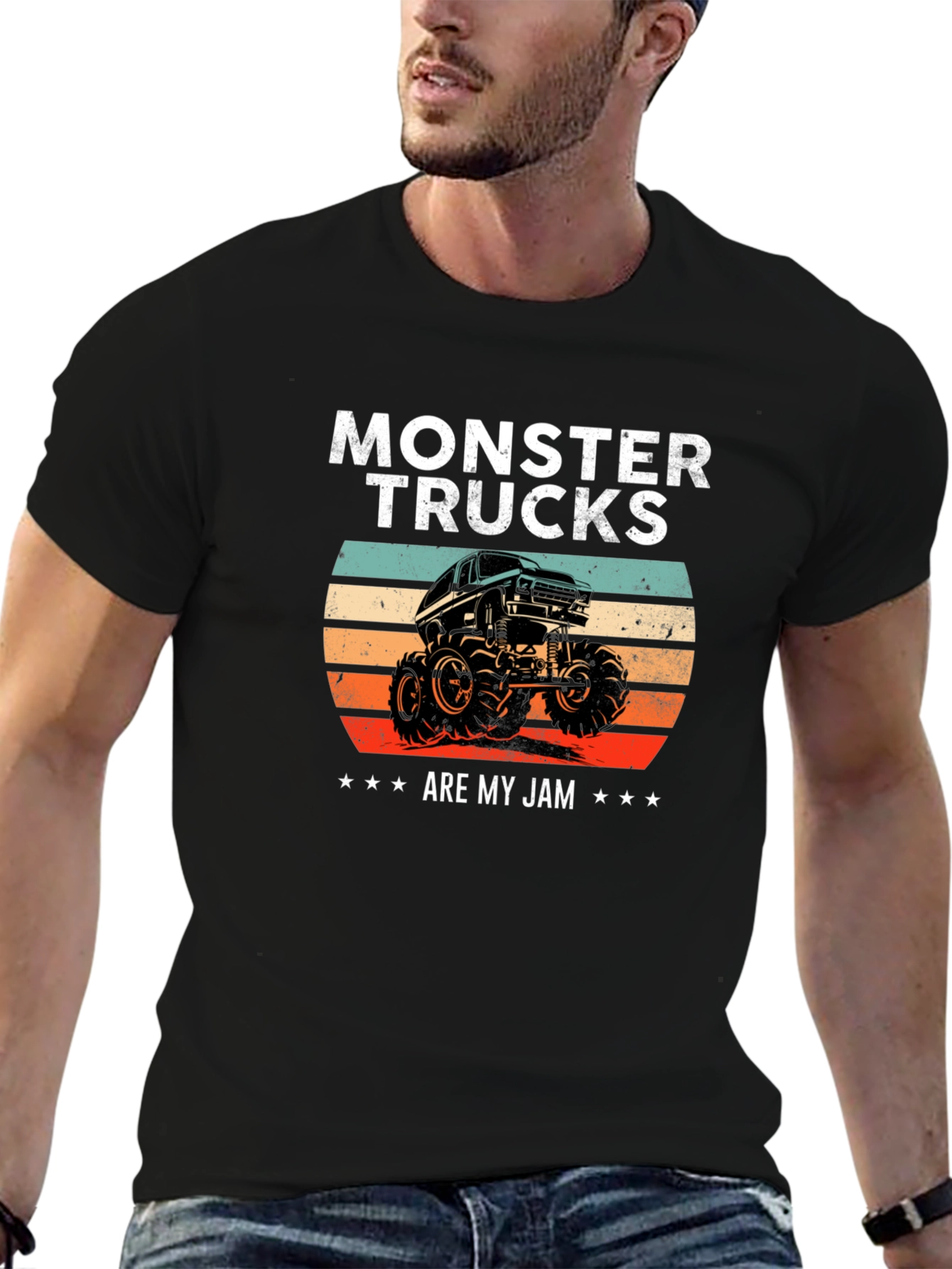 Monster Truck Retro Graphic T-Shirt