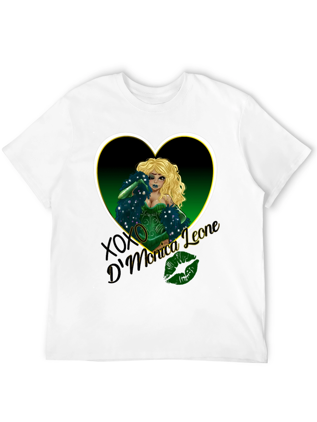 Monica Leone Graphic Tee - Heart Design