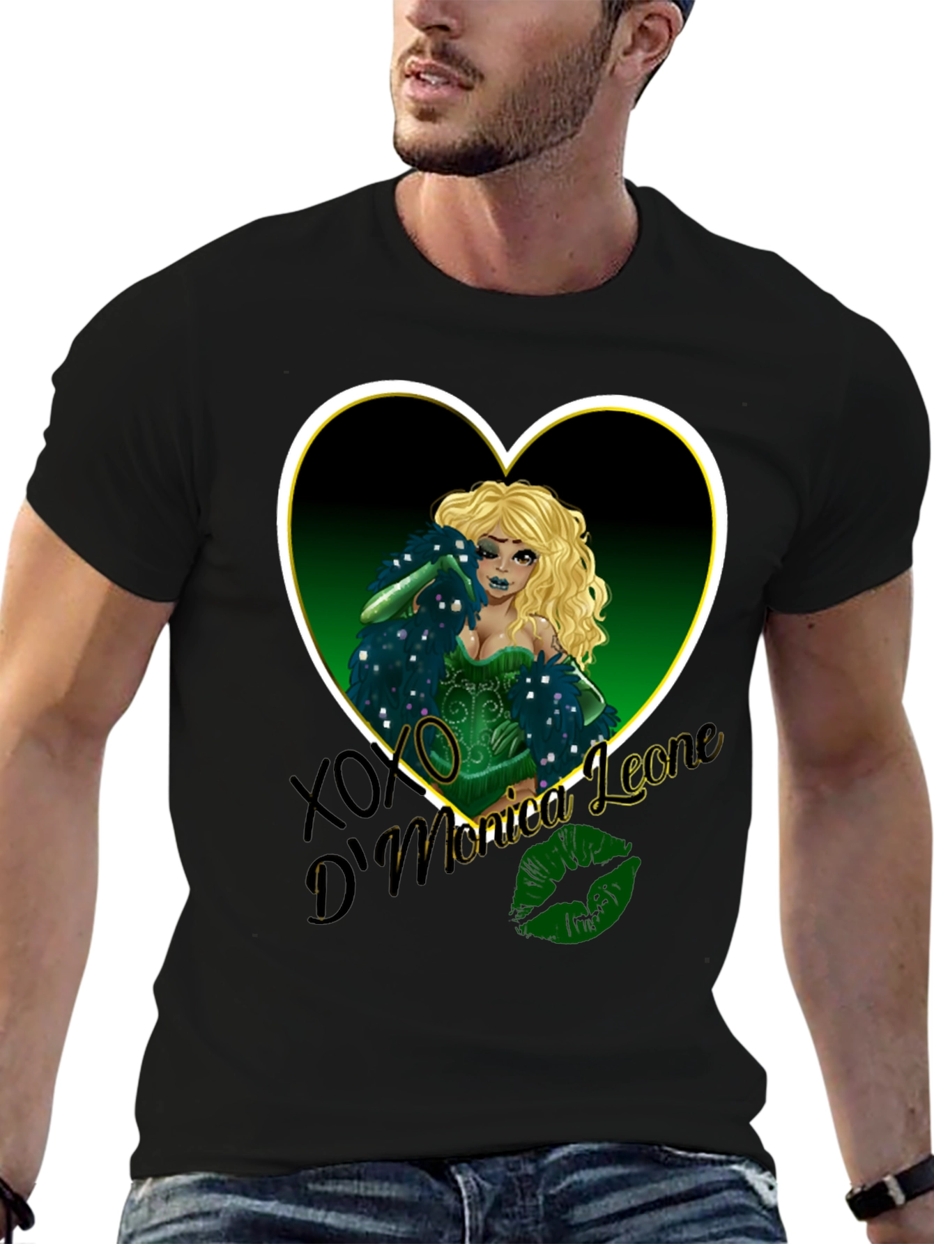 Monica Leone Graphic Tee - Heart Design
