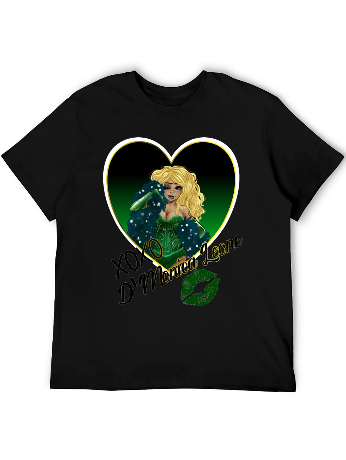 Monica Leone Graphic Tee - Heart Design
