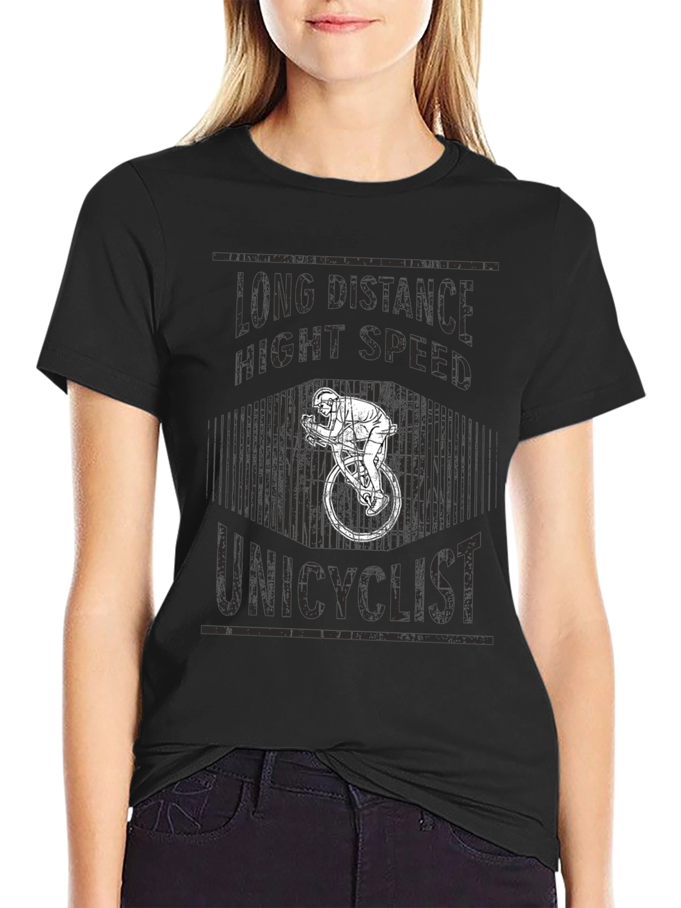 Unicyclist Long Distance High Speed T-Shirt