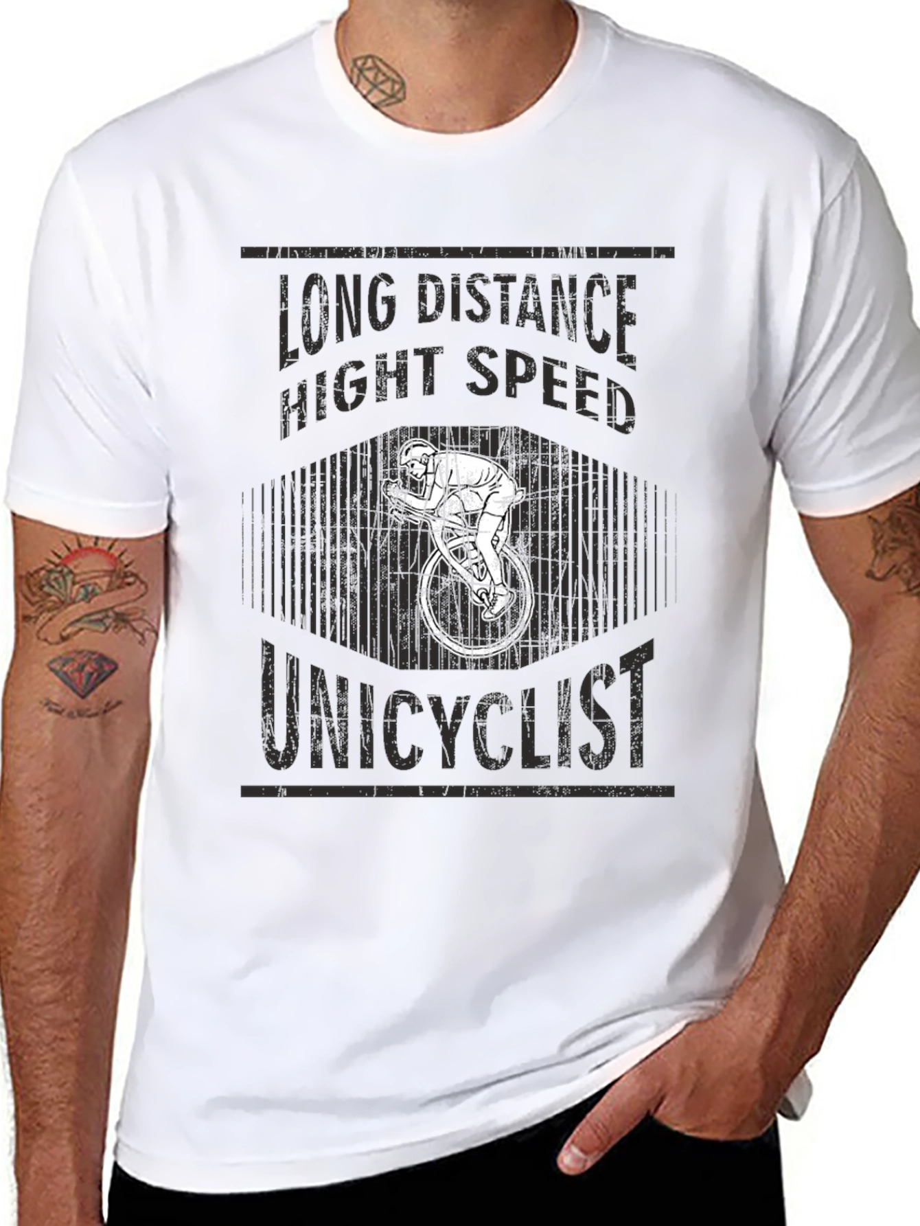 Unicyclist Long Distance High Speed T-Shirt