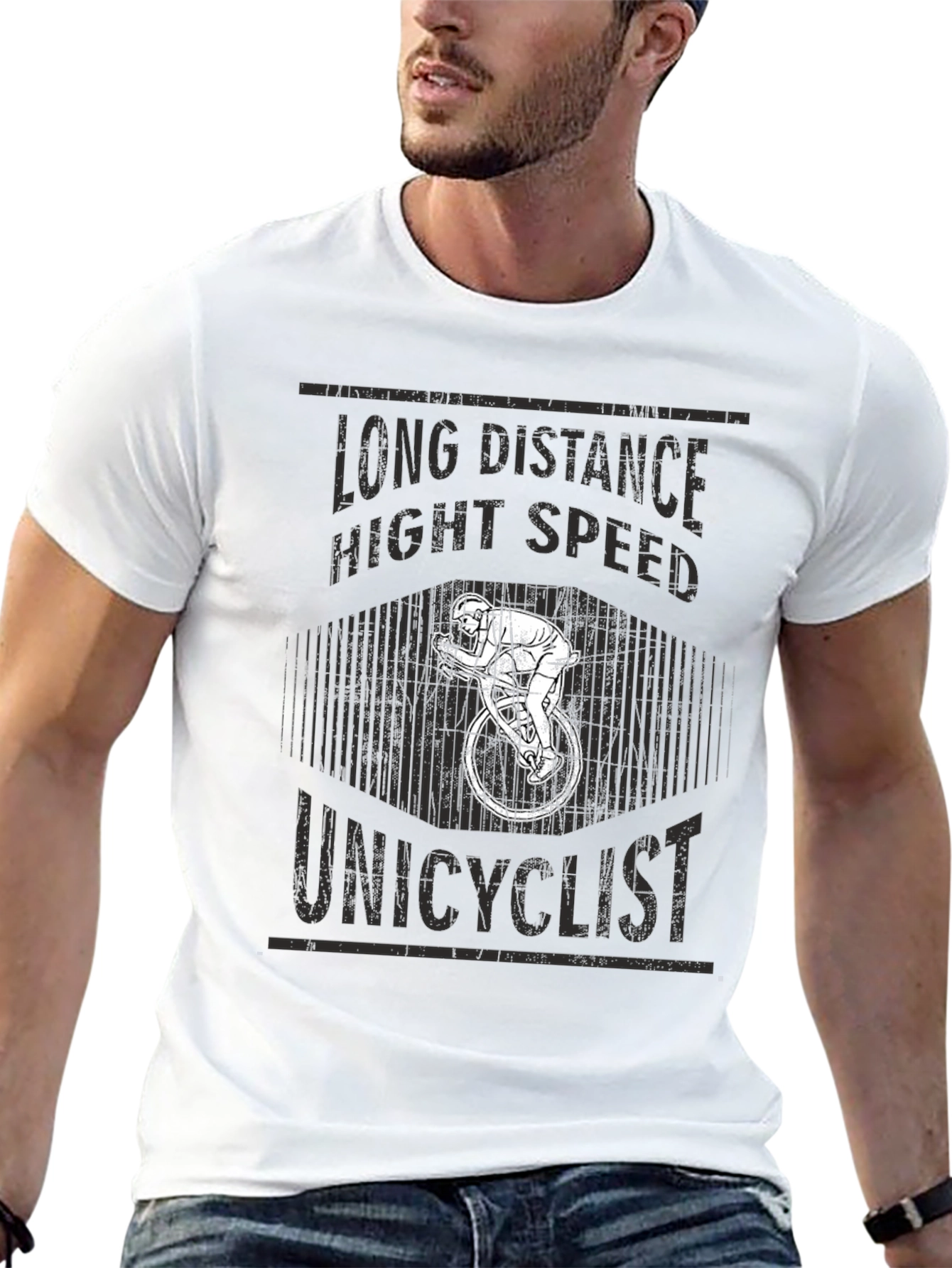 Unicyclist Long Distance High Speed T-Shirt