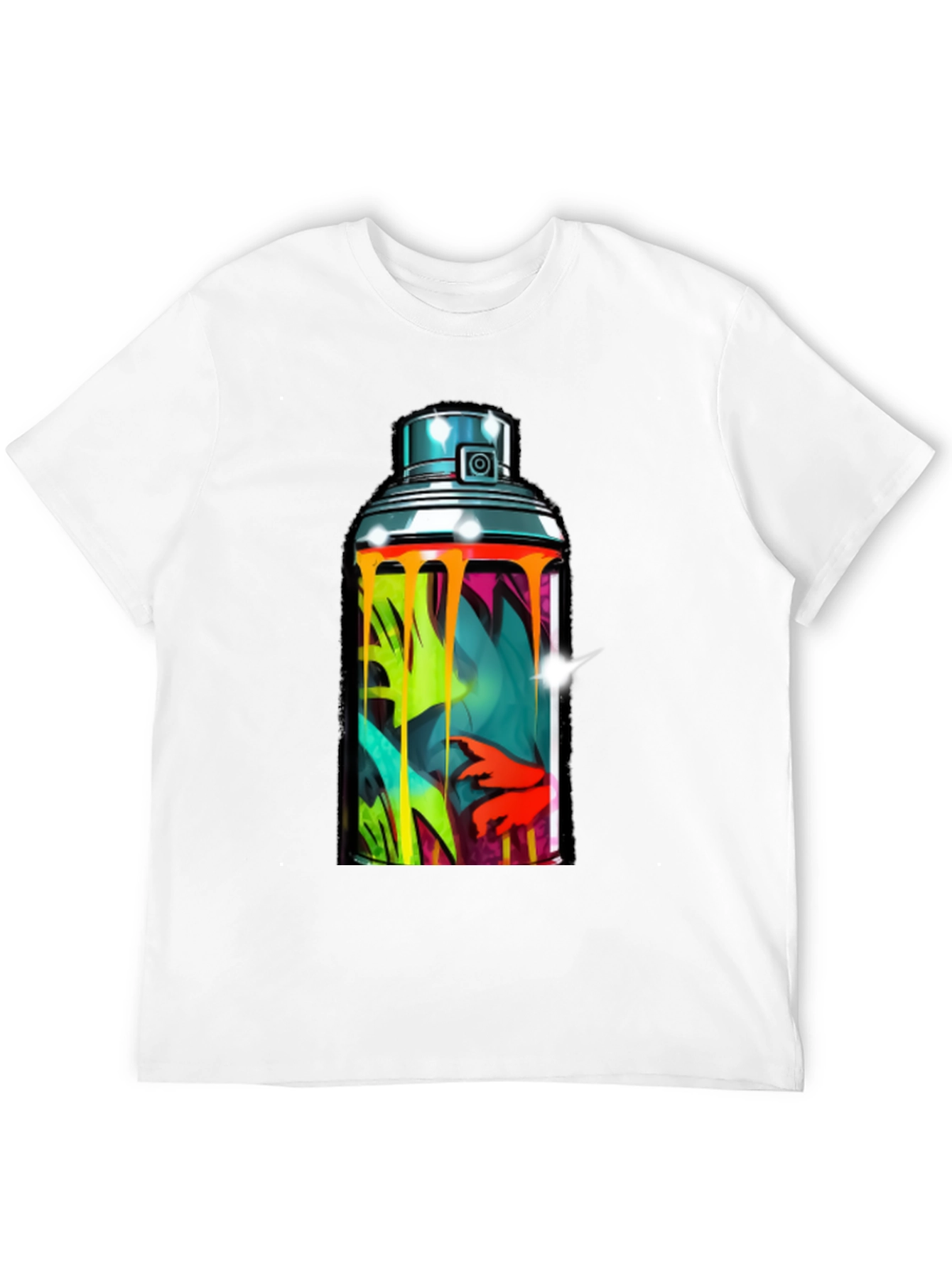 Spray Paint Can Graphic Tee - Urban Art Shirt