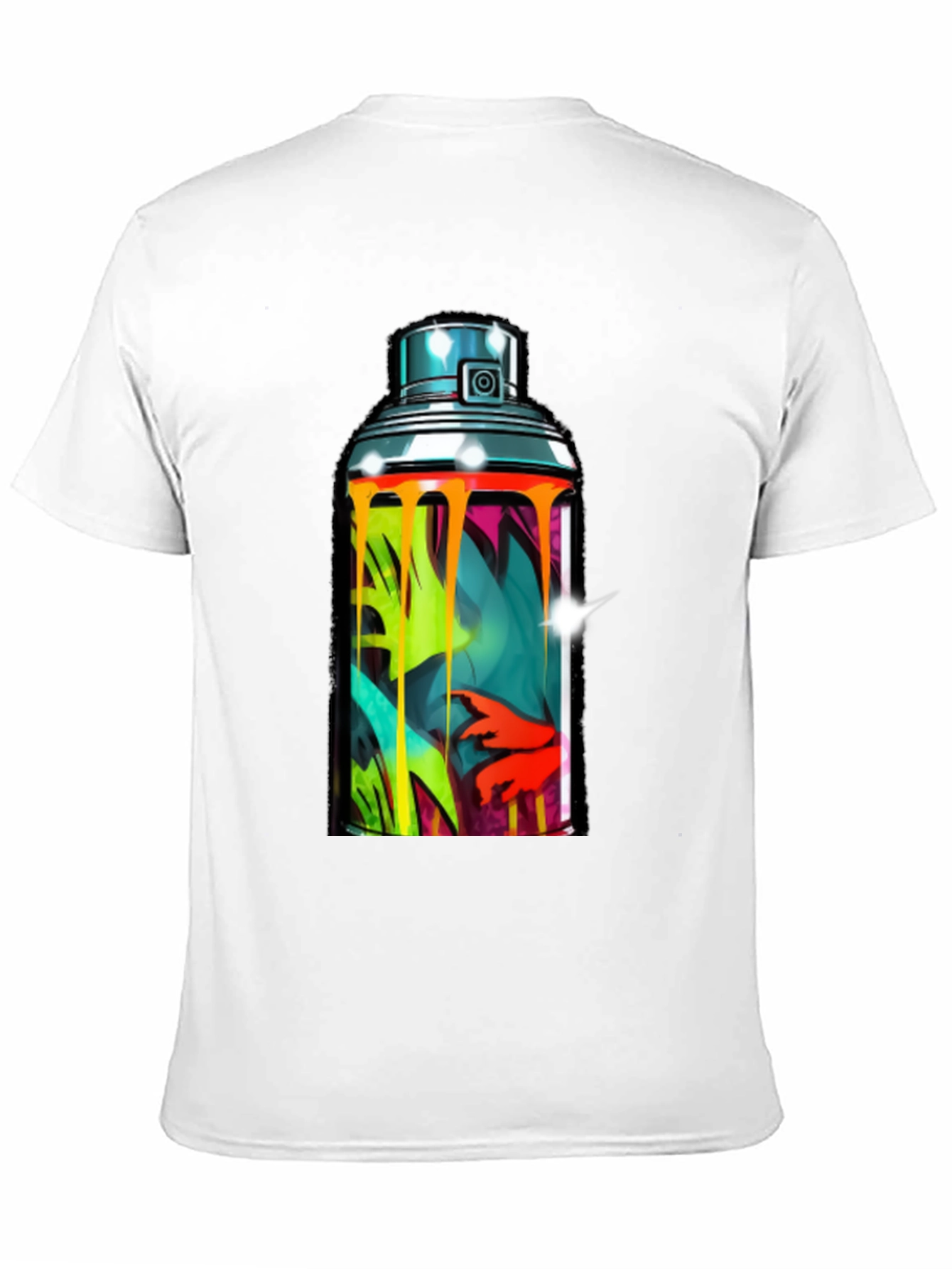 Spray Paint Can Graphic Tee - Urban Art Shirt