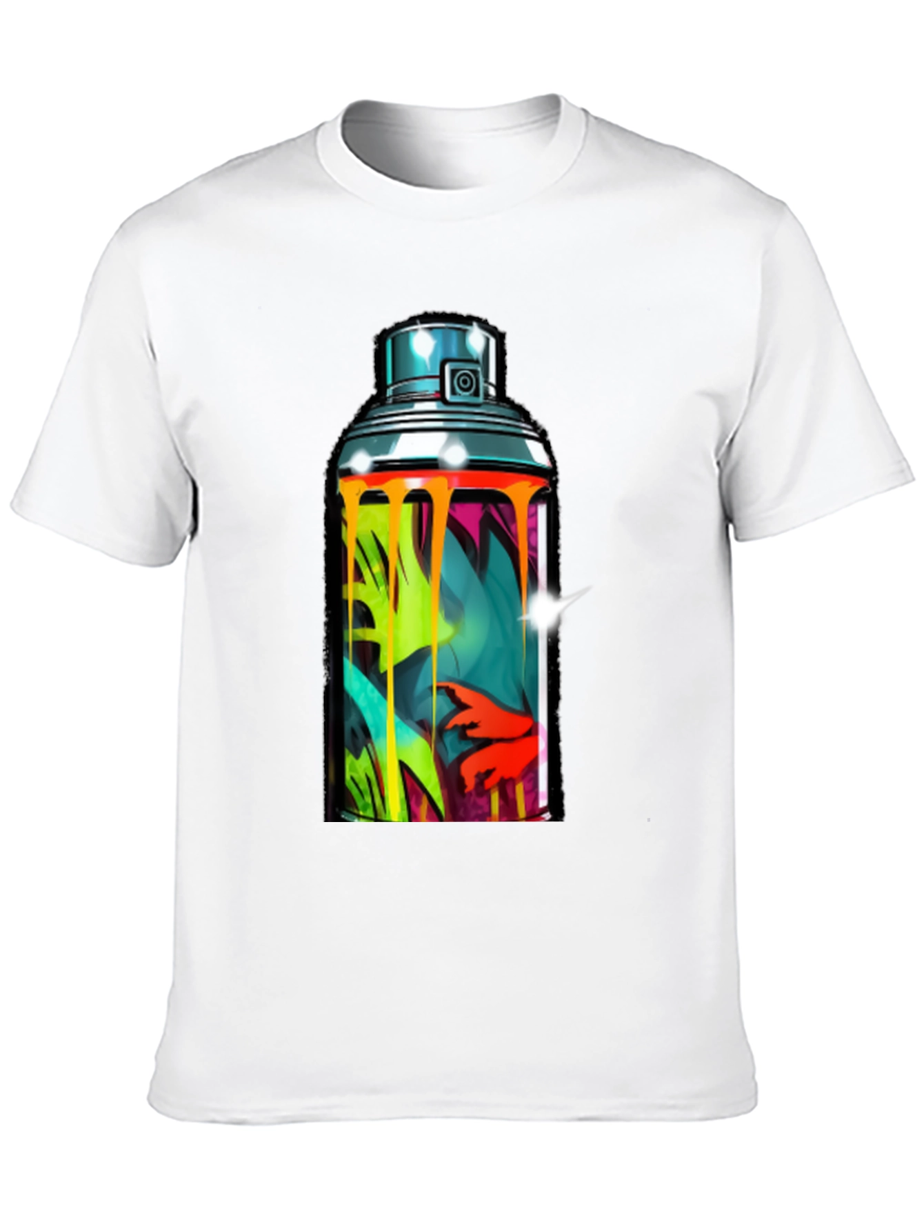 Spray Paint Can Graphic Tee - Urban Art Shirt