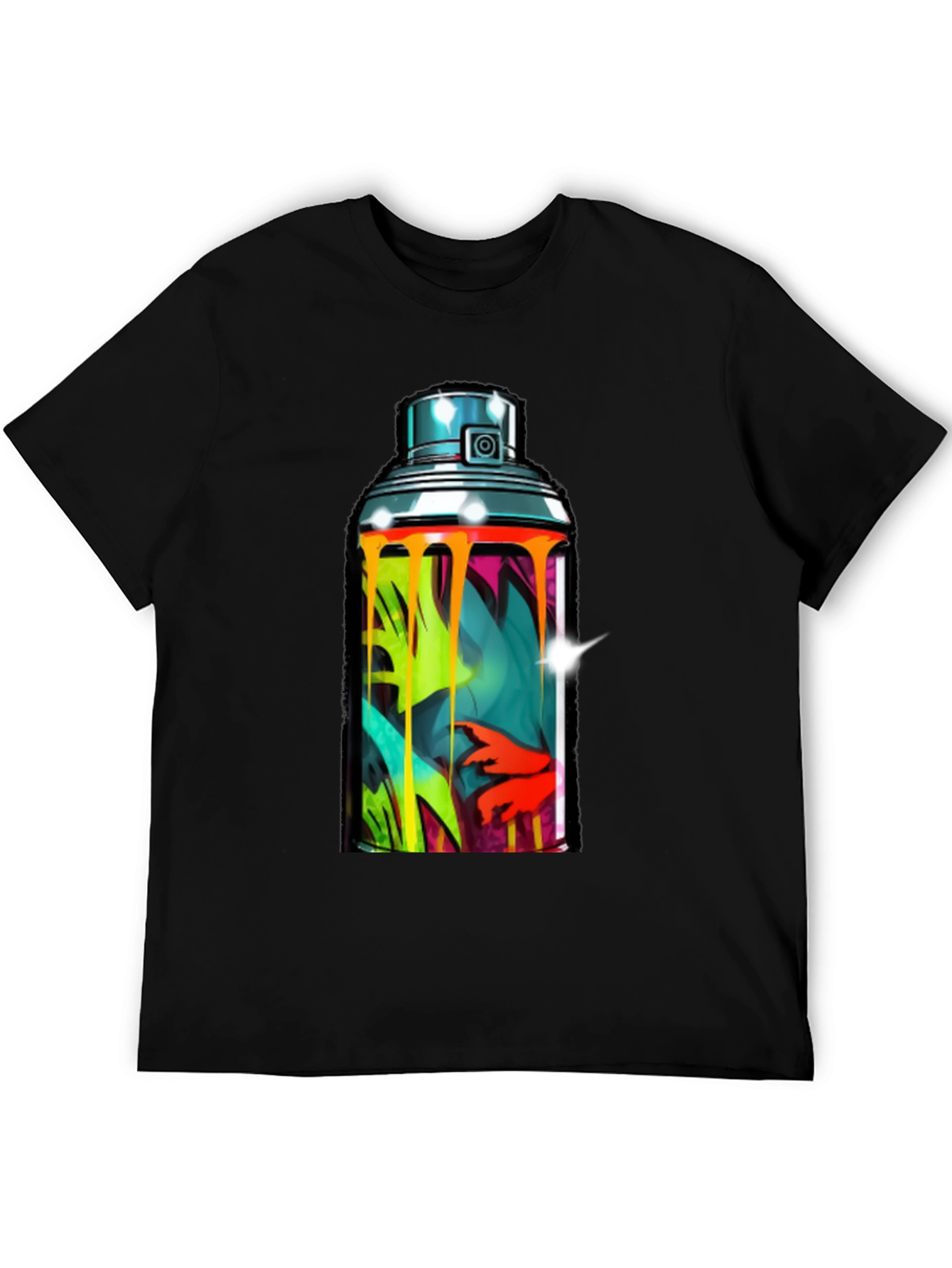 Spray Paint Can Graphic Tee - Urban Art Shirt