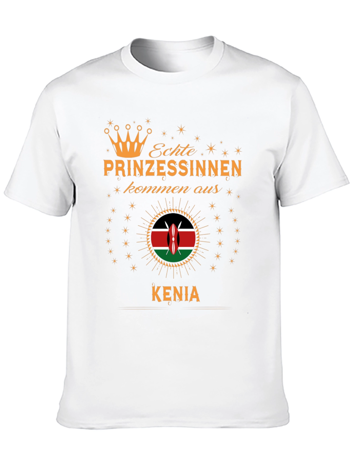 Kenyan Princess T-Shirt - Black Graphic Tee
