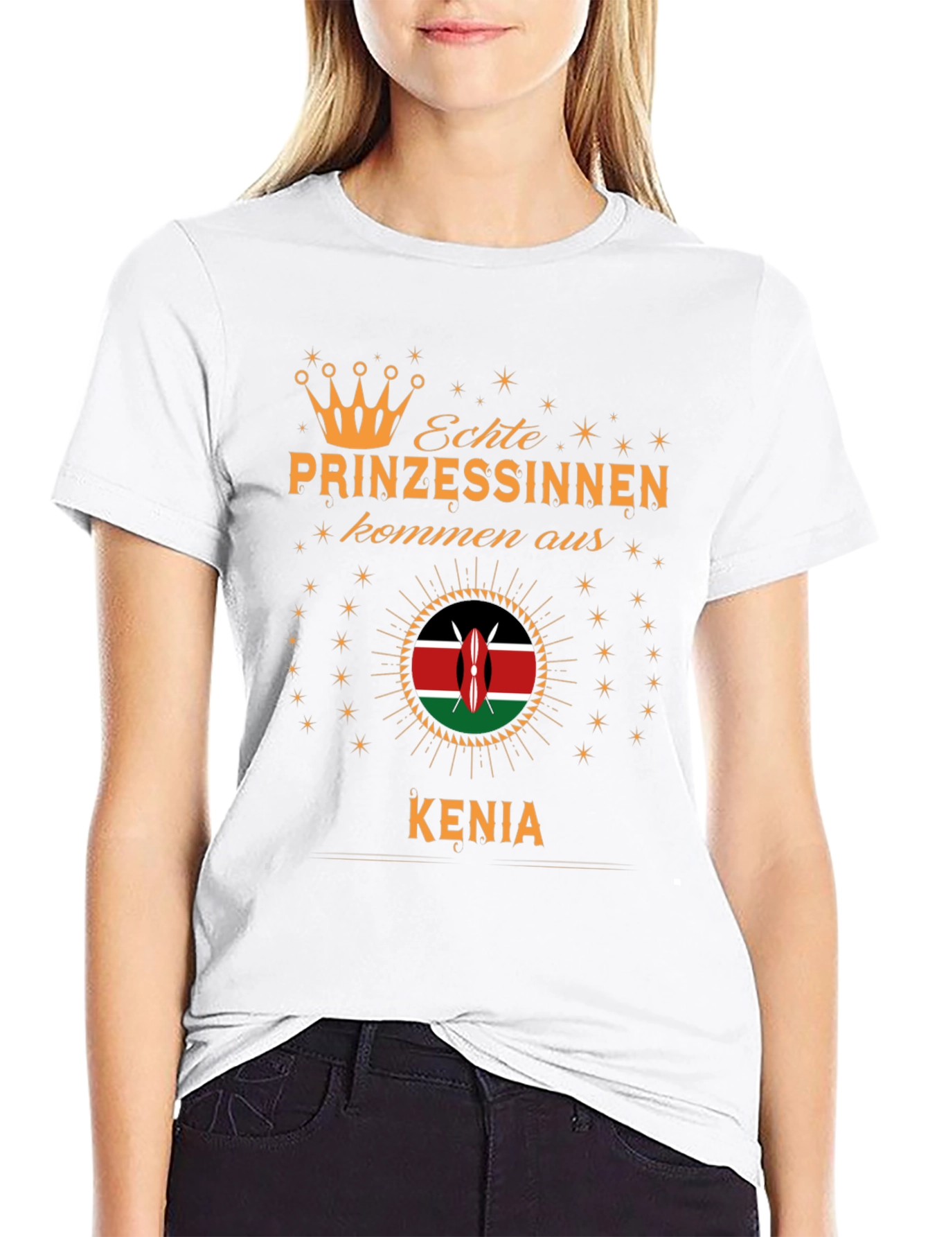 Kenyan Princess T-Shirt - Black Graphic Tee