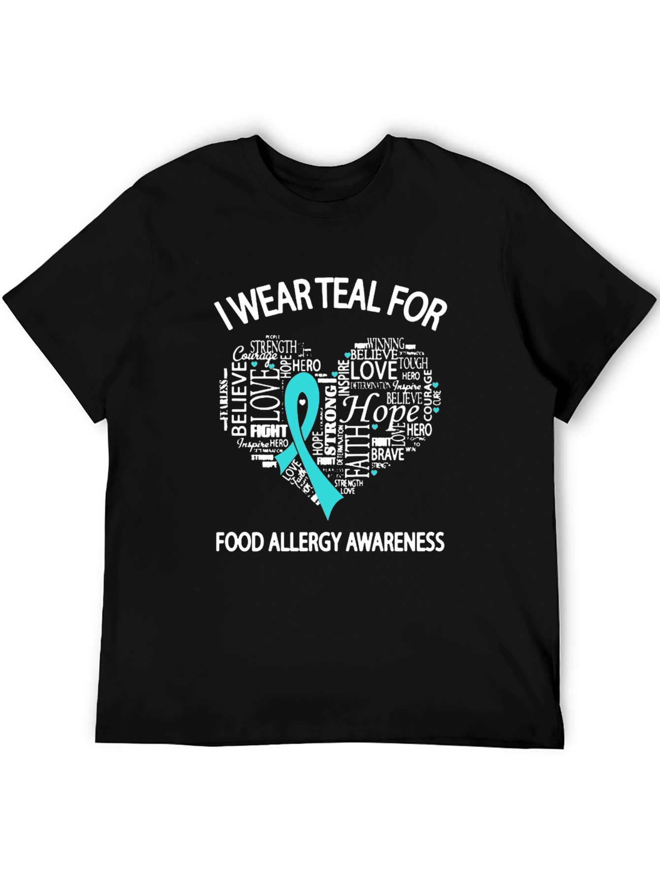 Teal Food Allergy Awareness T-Shirt