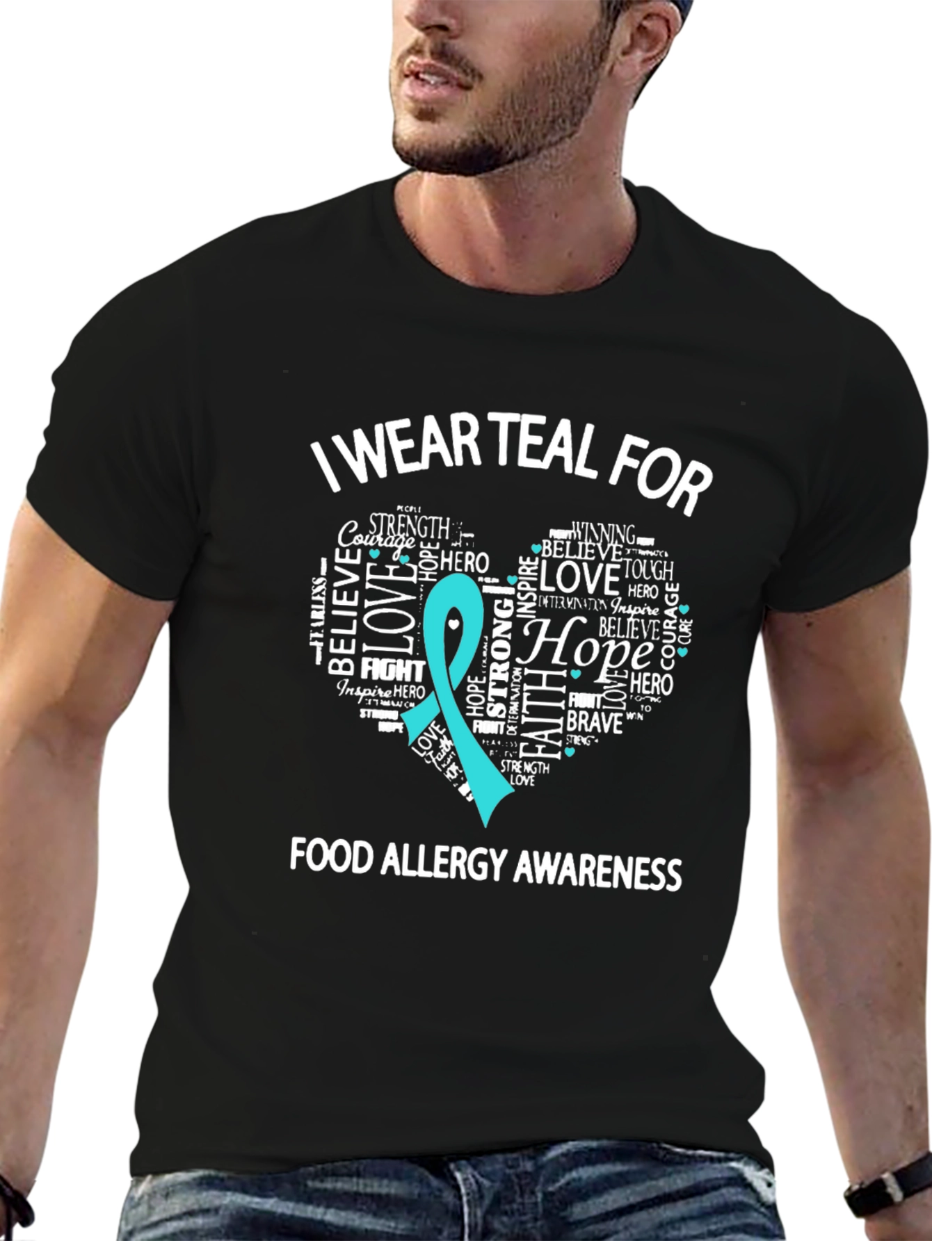 Teal Food Allergy Awareness T-Shirt