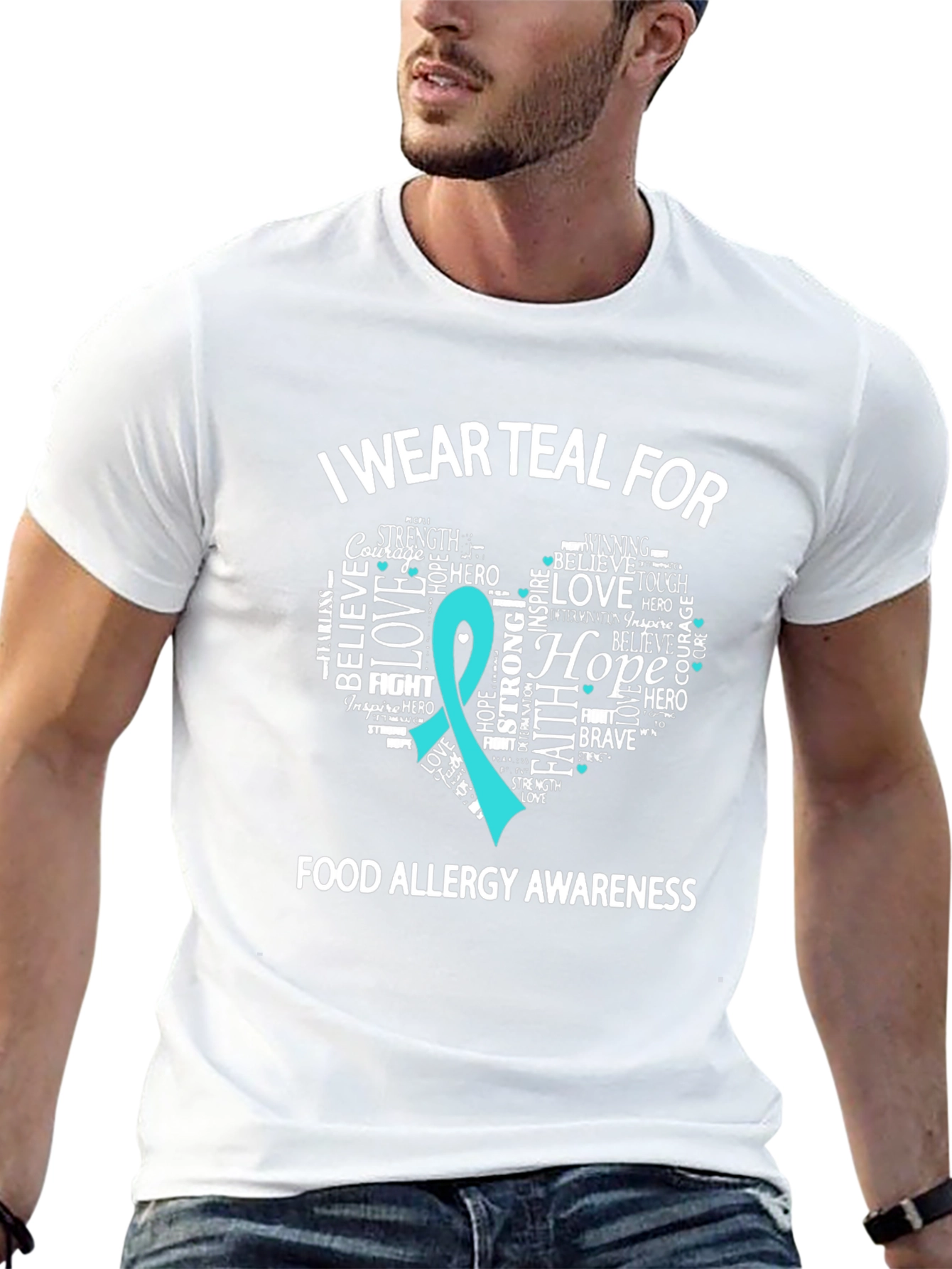 Teal Food Allergy Awareness T-Shirt