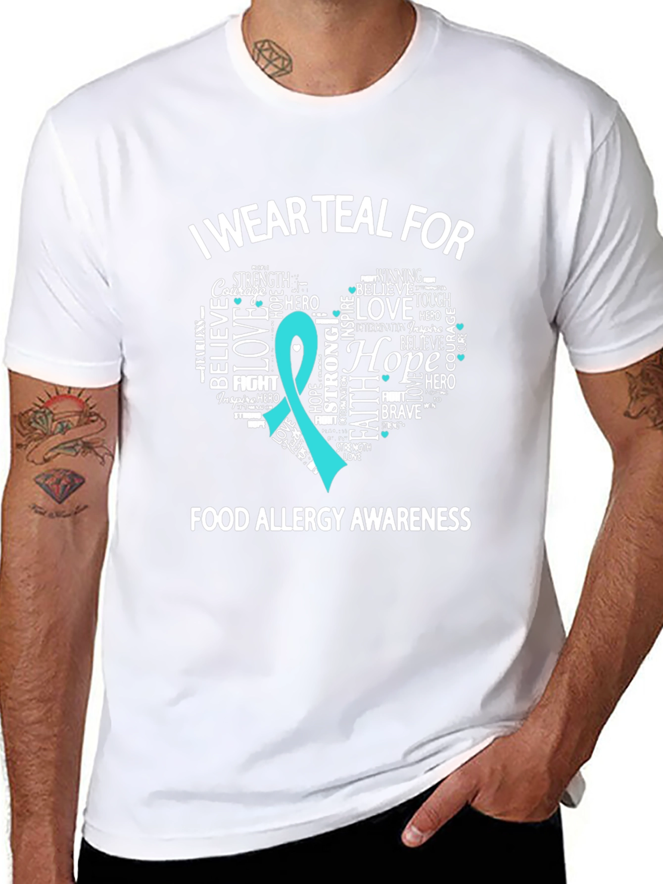 Teal Food Allergy Awareness T-Shirt