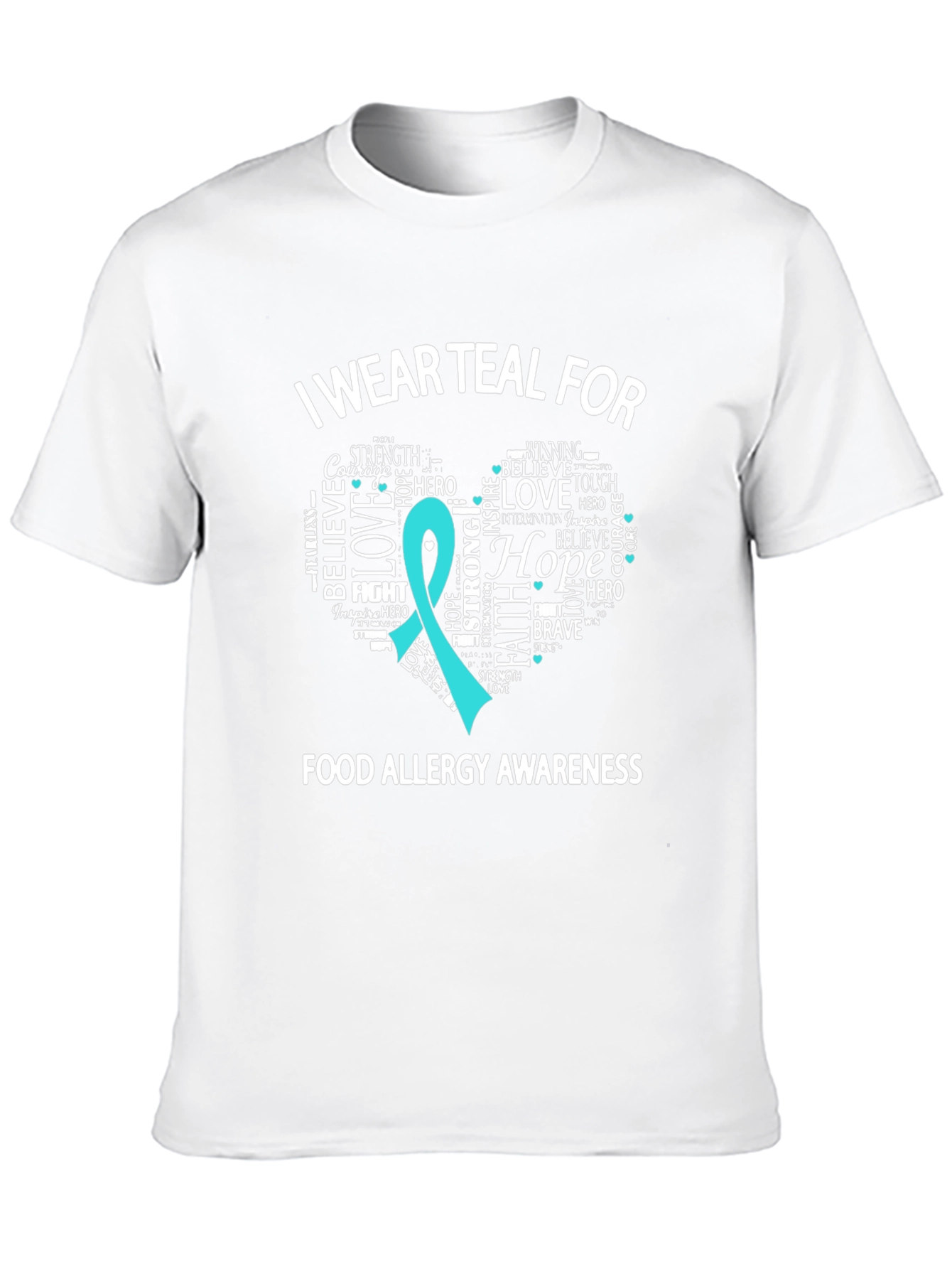 Teal Food Allergy Awareness T-Shirt