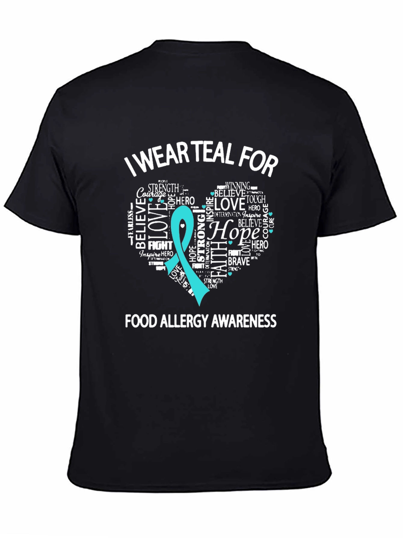 Teal Food Allergy Awareness T-Shirt