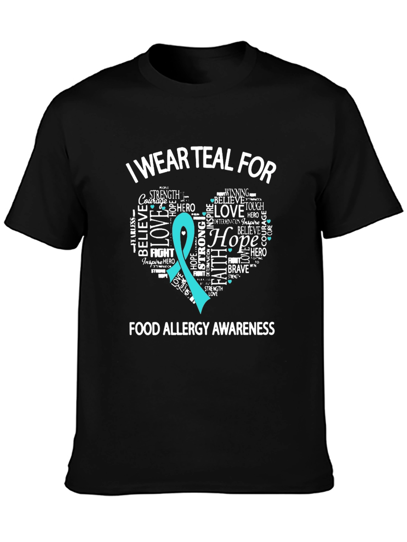 Teal Food Allergy Awareness T-Shirt