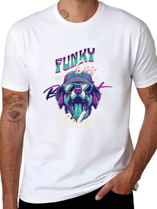 Funky Dog Colon T-Shirt - Cool Graphic Tee