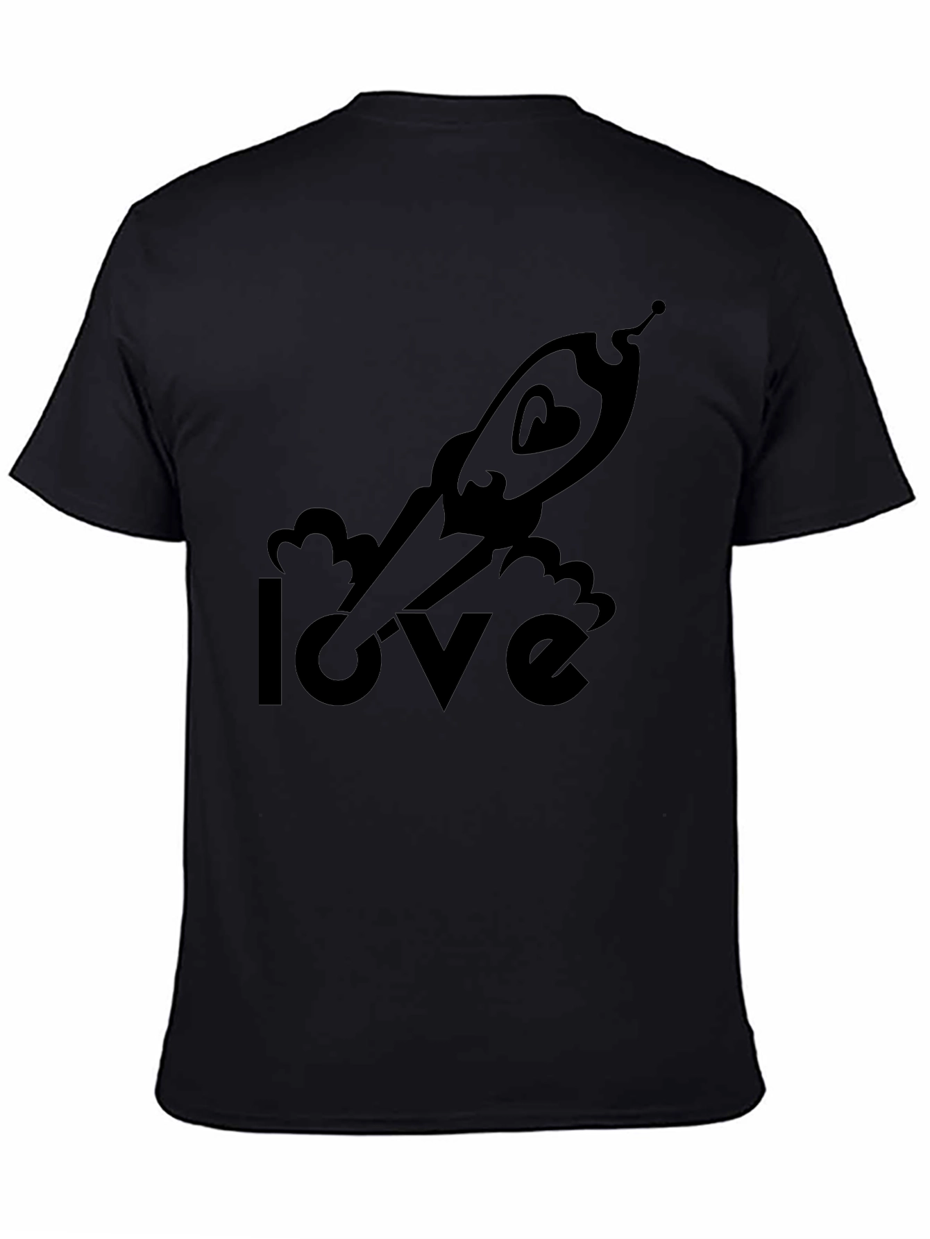 Love Rocket T-Shirt - Space Heart Graphic Tee