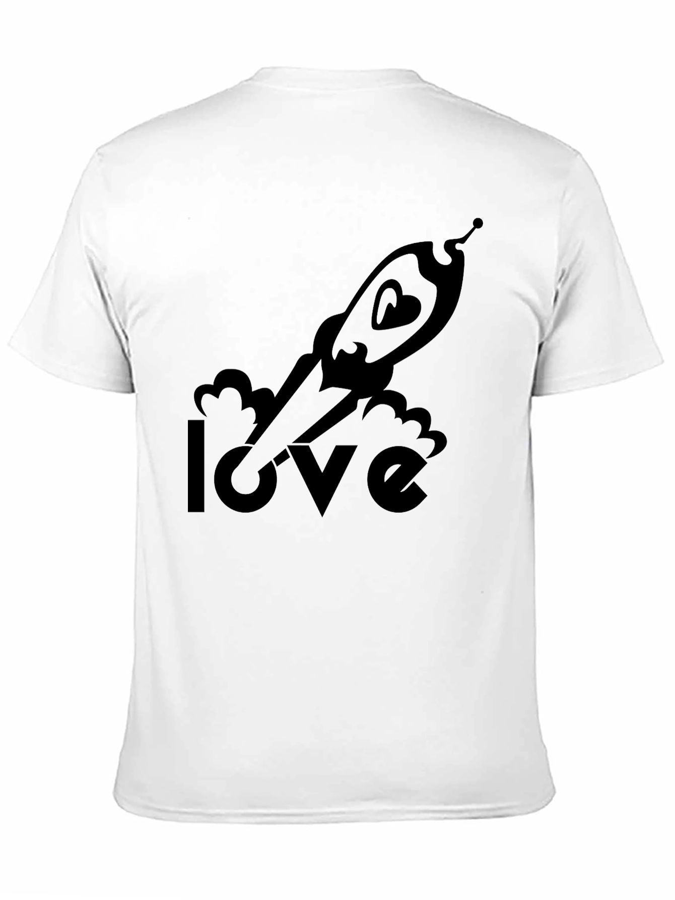Love Rocket T-Shirt - Space Heart Graphic Tee
