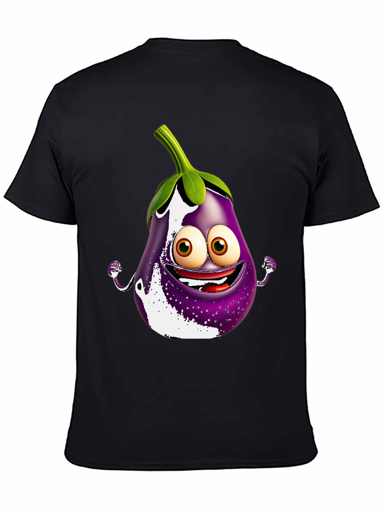 Eggplant Cartoon T-Shirt - Fun & Unique Design