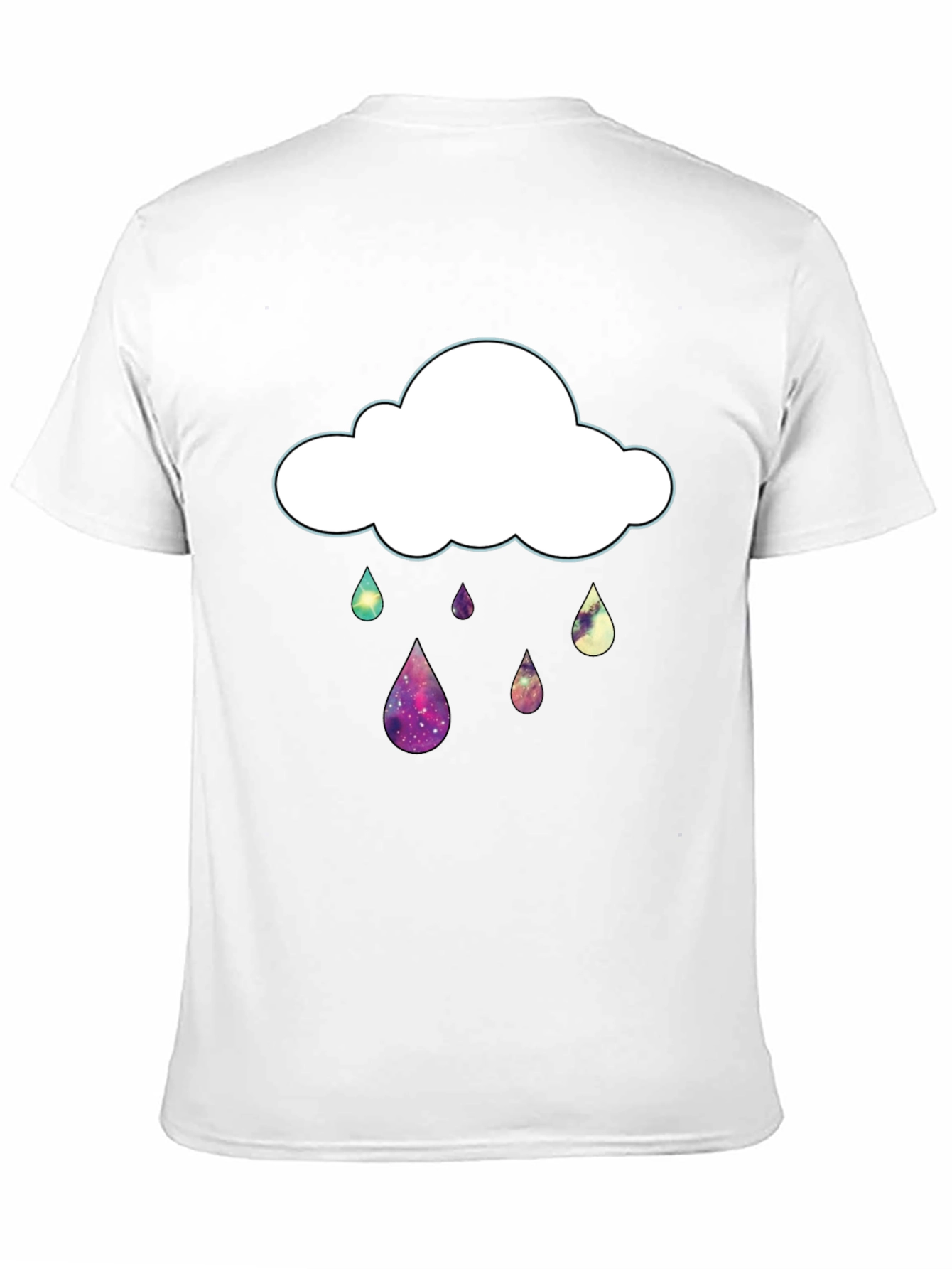 Galaxy Rain Cloud Graphic T-Shirt