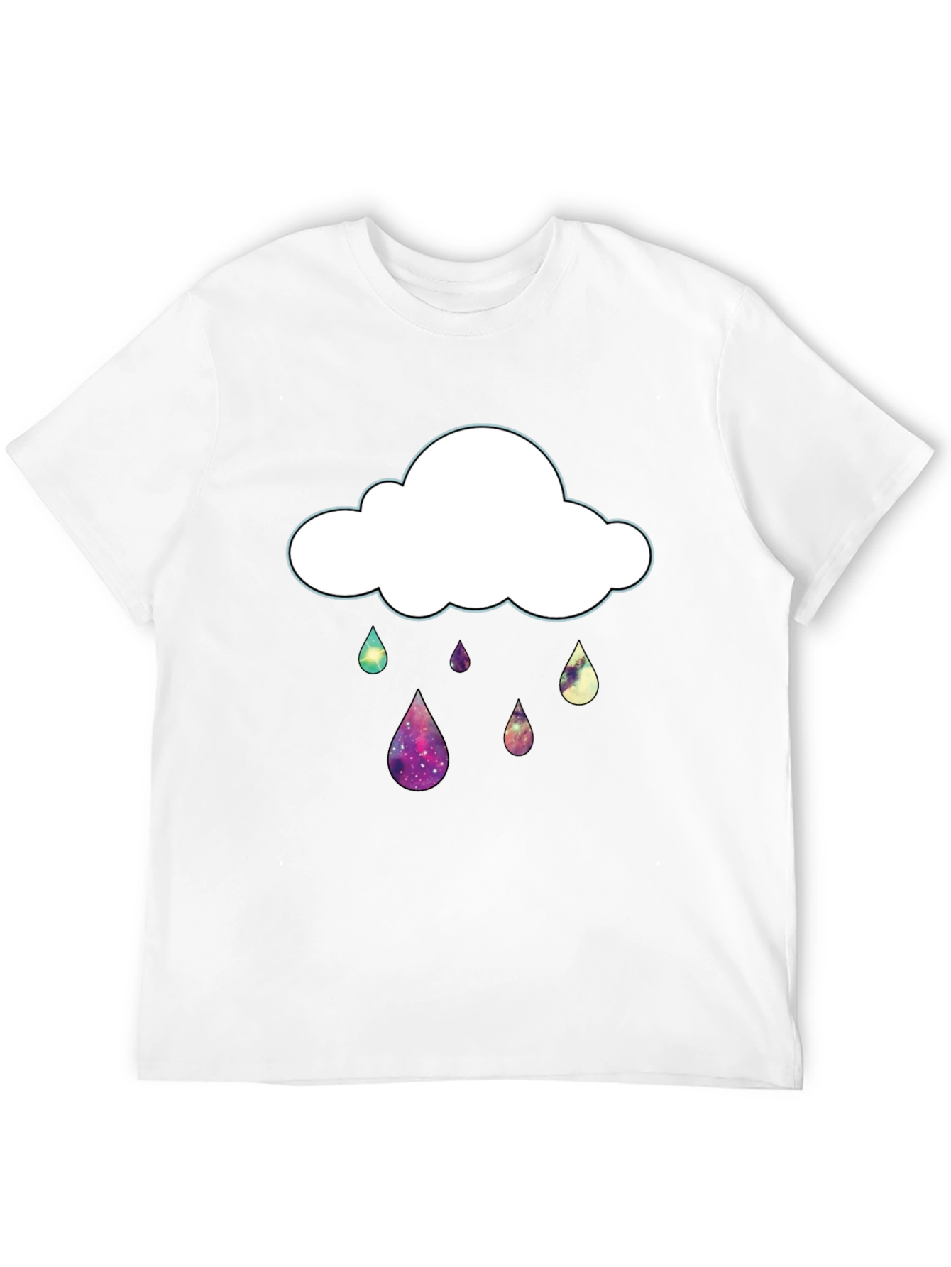 Galaxy Rain Cloud Graphic T-Shirt