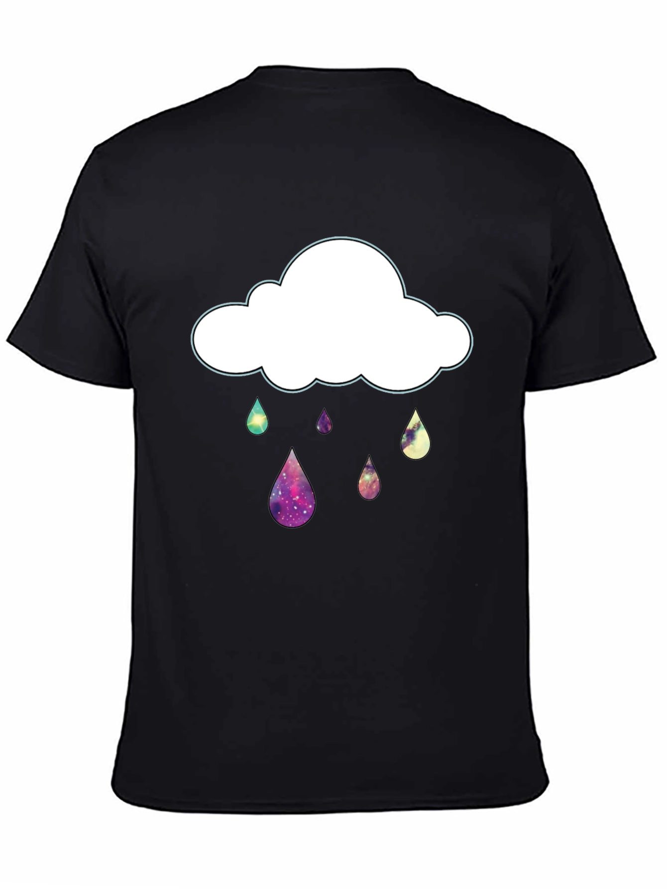 Galaxy Rain Cloud Graphic T-Shirt