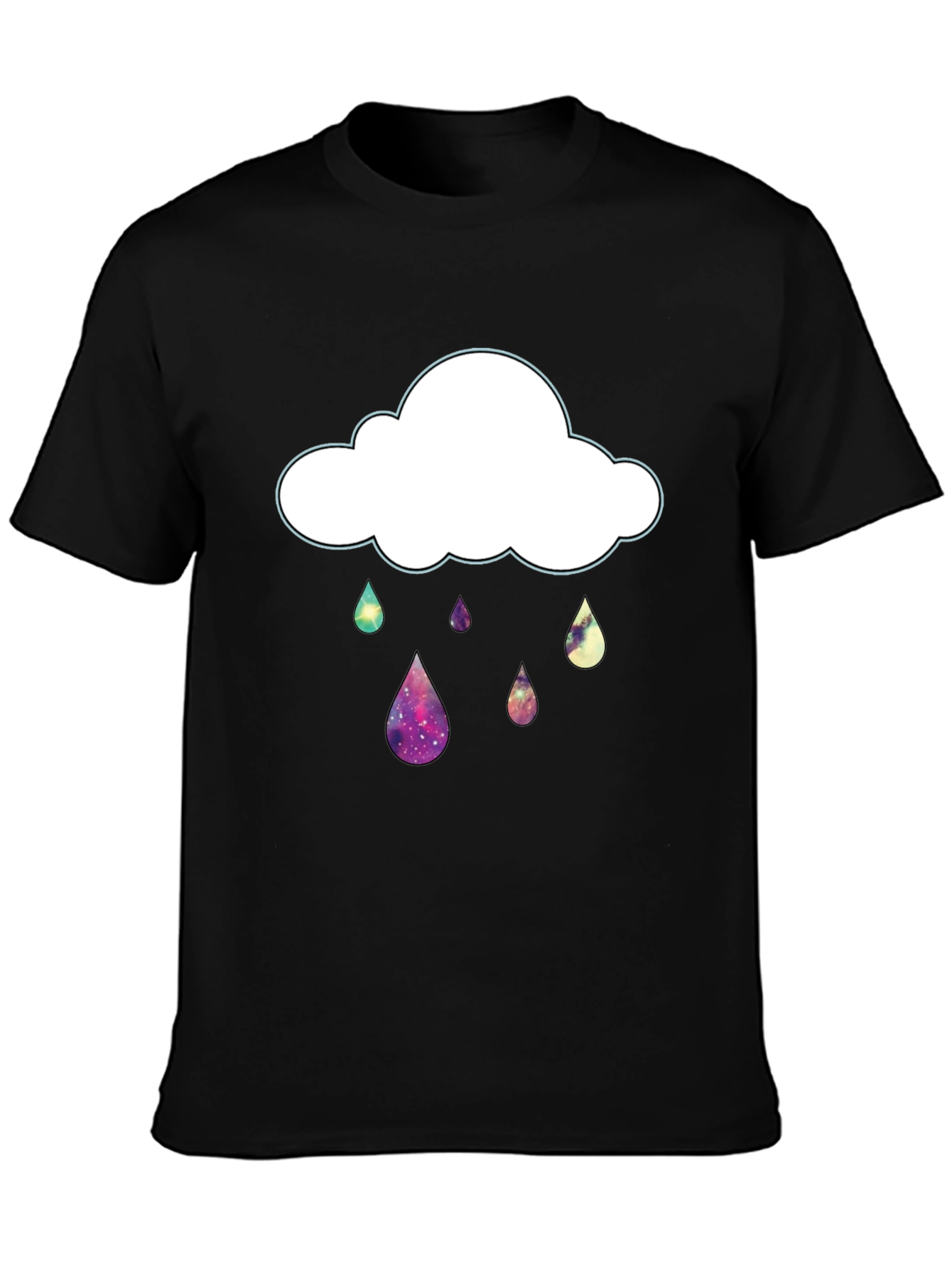Galaxy Rain Cloud Graphic T-Shirt