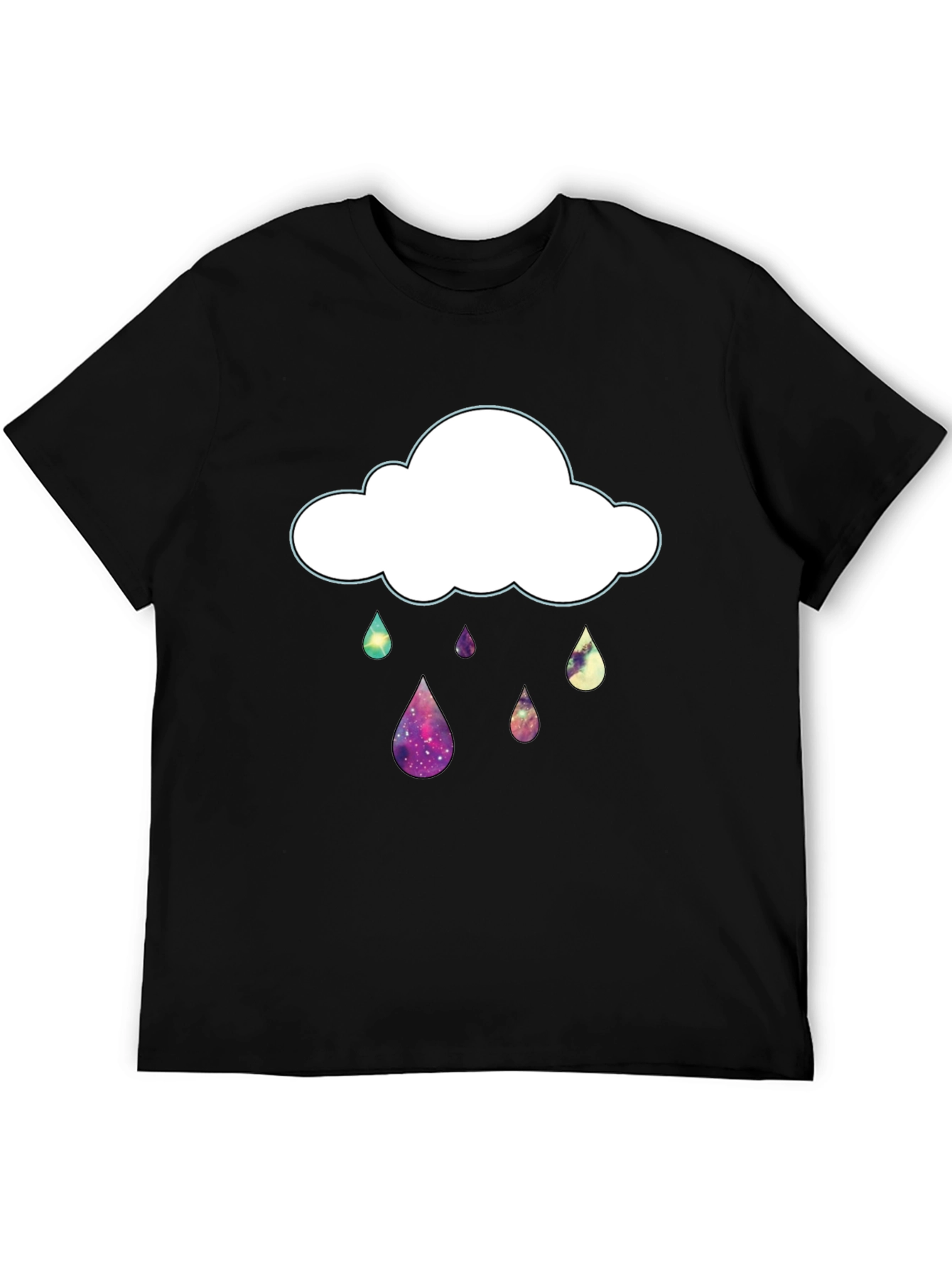 Galaxy Rain Cloud Graphic T-Shirt