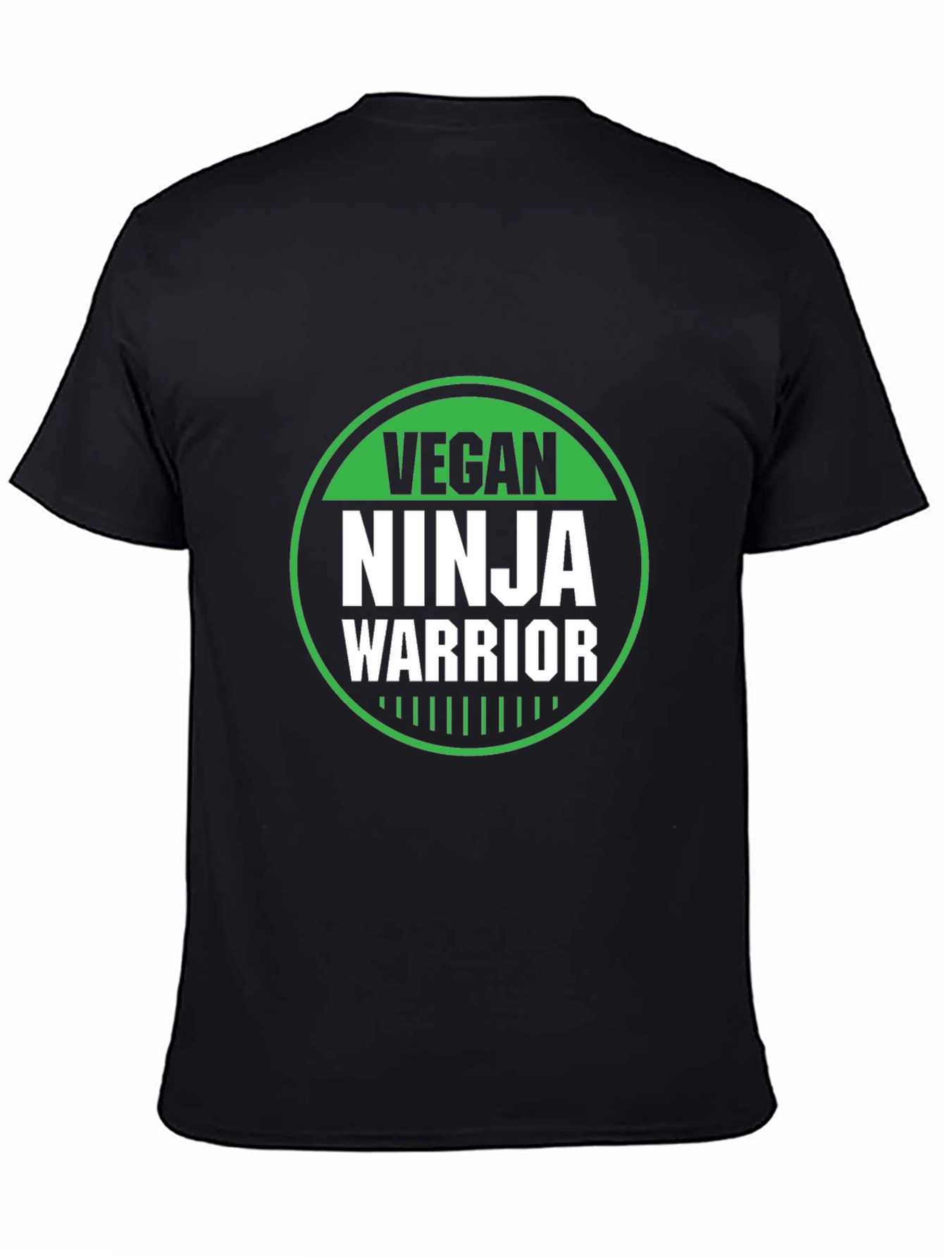 Vegan Ninja Warrior Graphic Tee - Black