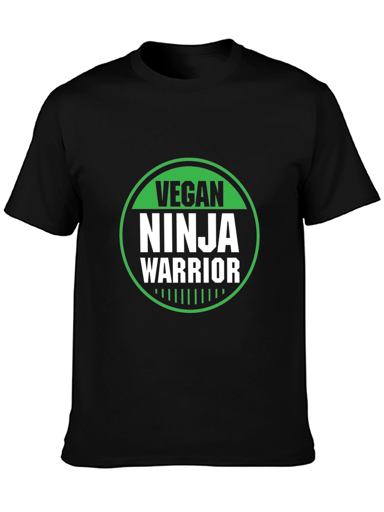 Vegan Ninja Warrior Graphic Tee - Black