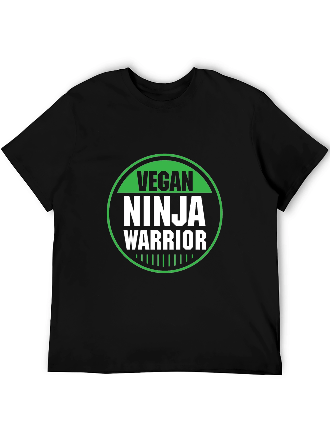 Vegan Ninja Warrior Graphic Tee - Black