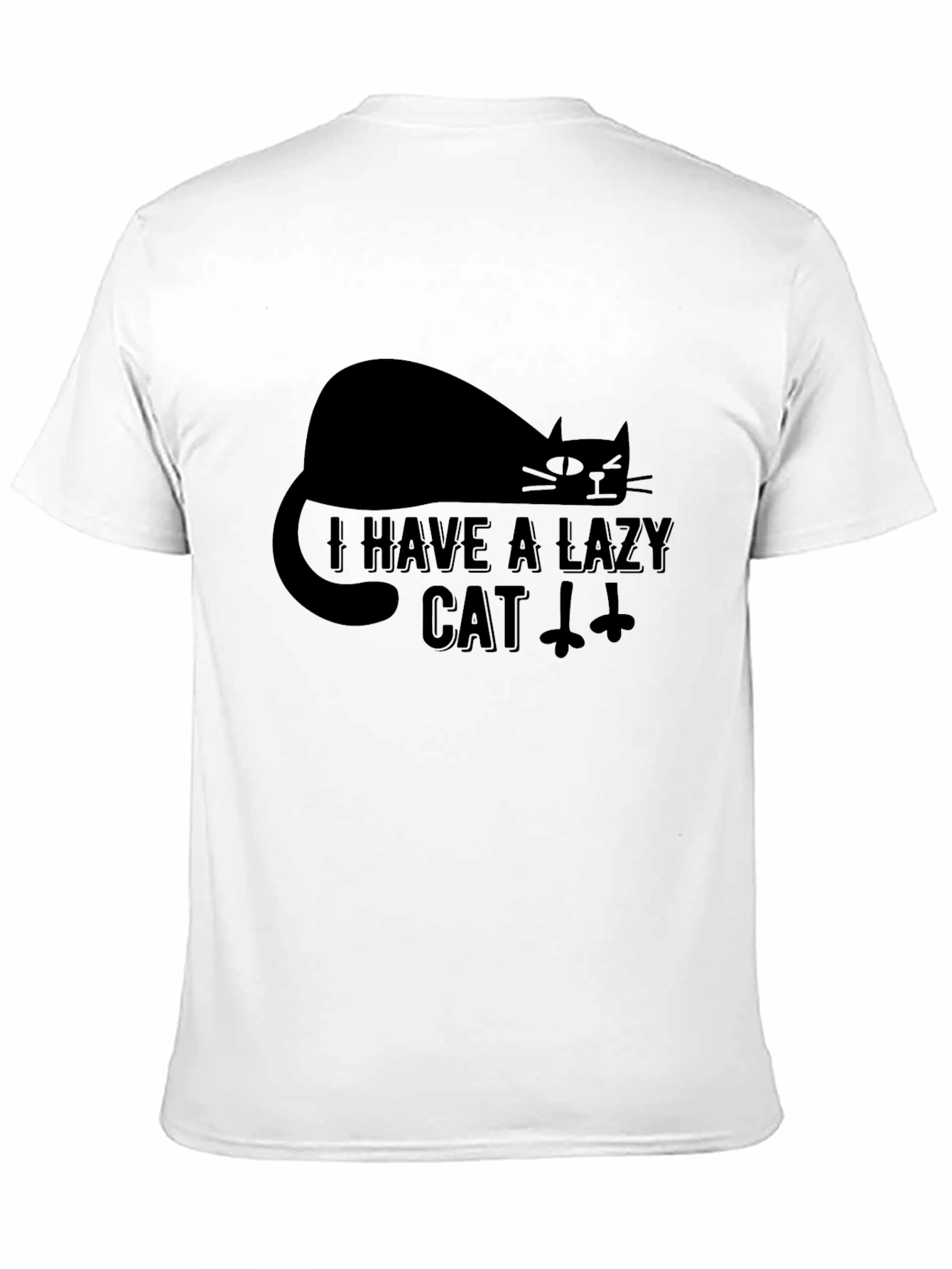 Lazy Cat Graphic T-Shirt - Comfortable & Stylish
