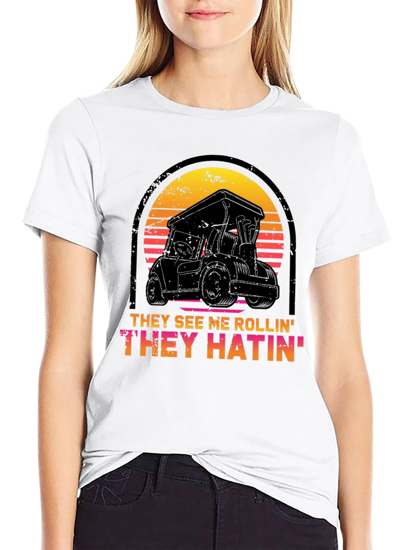 Golf Cart T-Shirt - They See Me Rollin Tee
