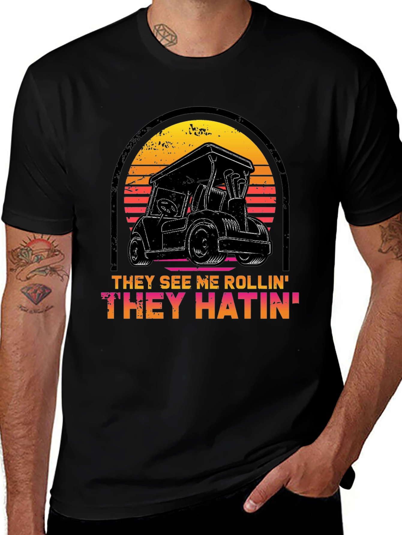 Golf Cart T-Shirt - They See Me Rollin Tee
