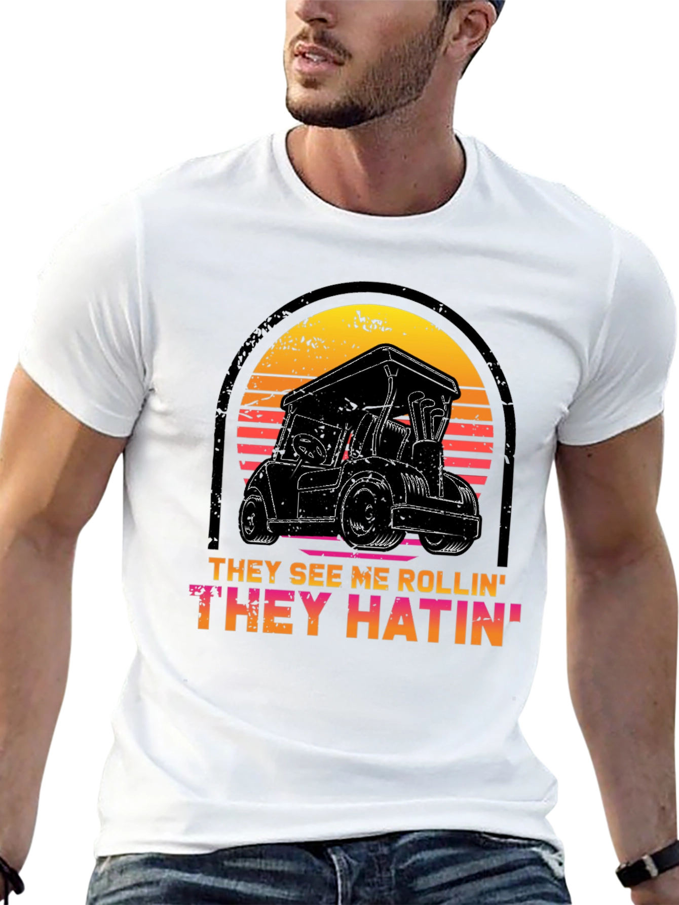 Golf Cart T-Shirt - They See Me Rollin Tee
